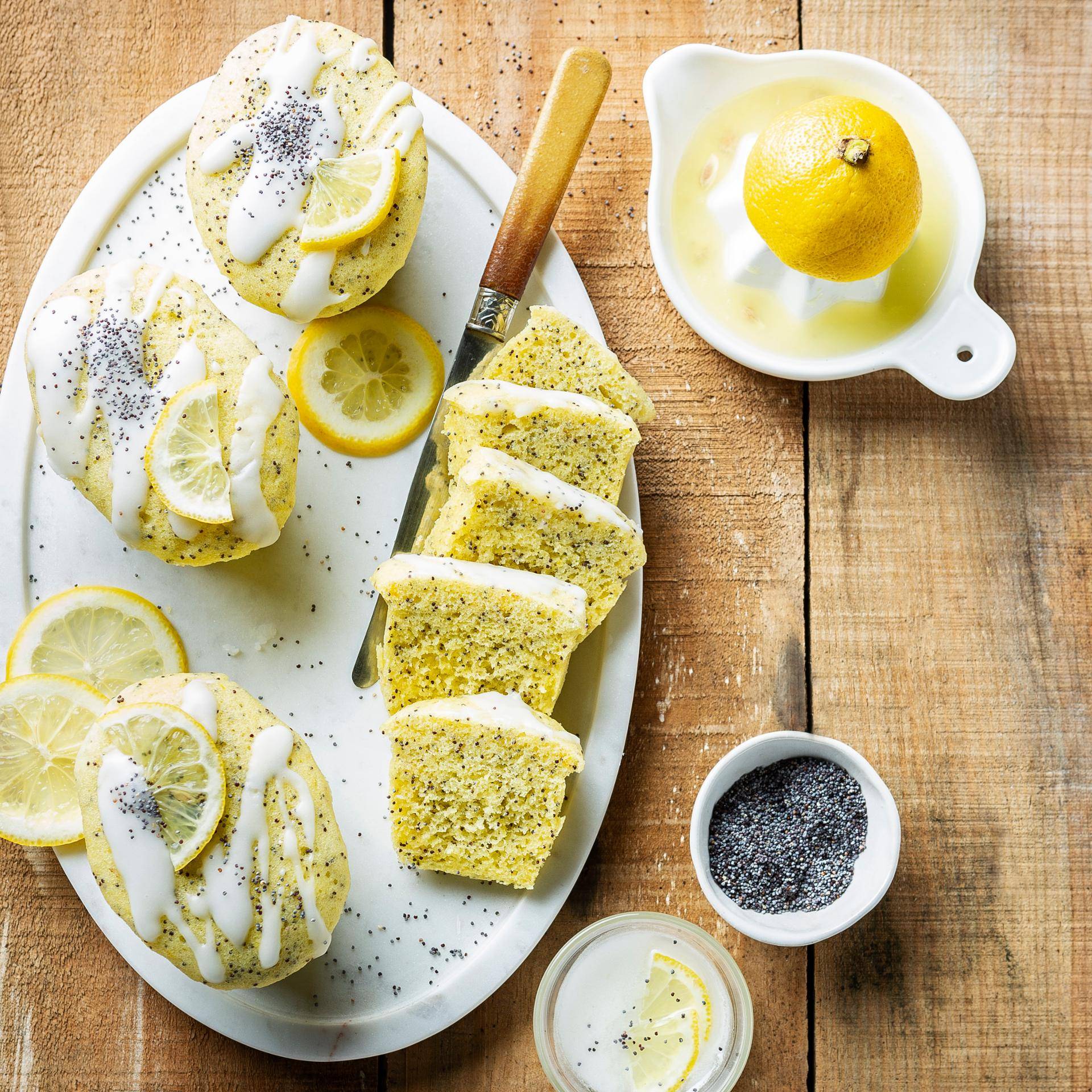 Petits cakes citron-pavot - Recette Cuiseur vapeur | Moulinex