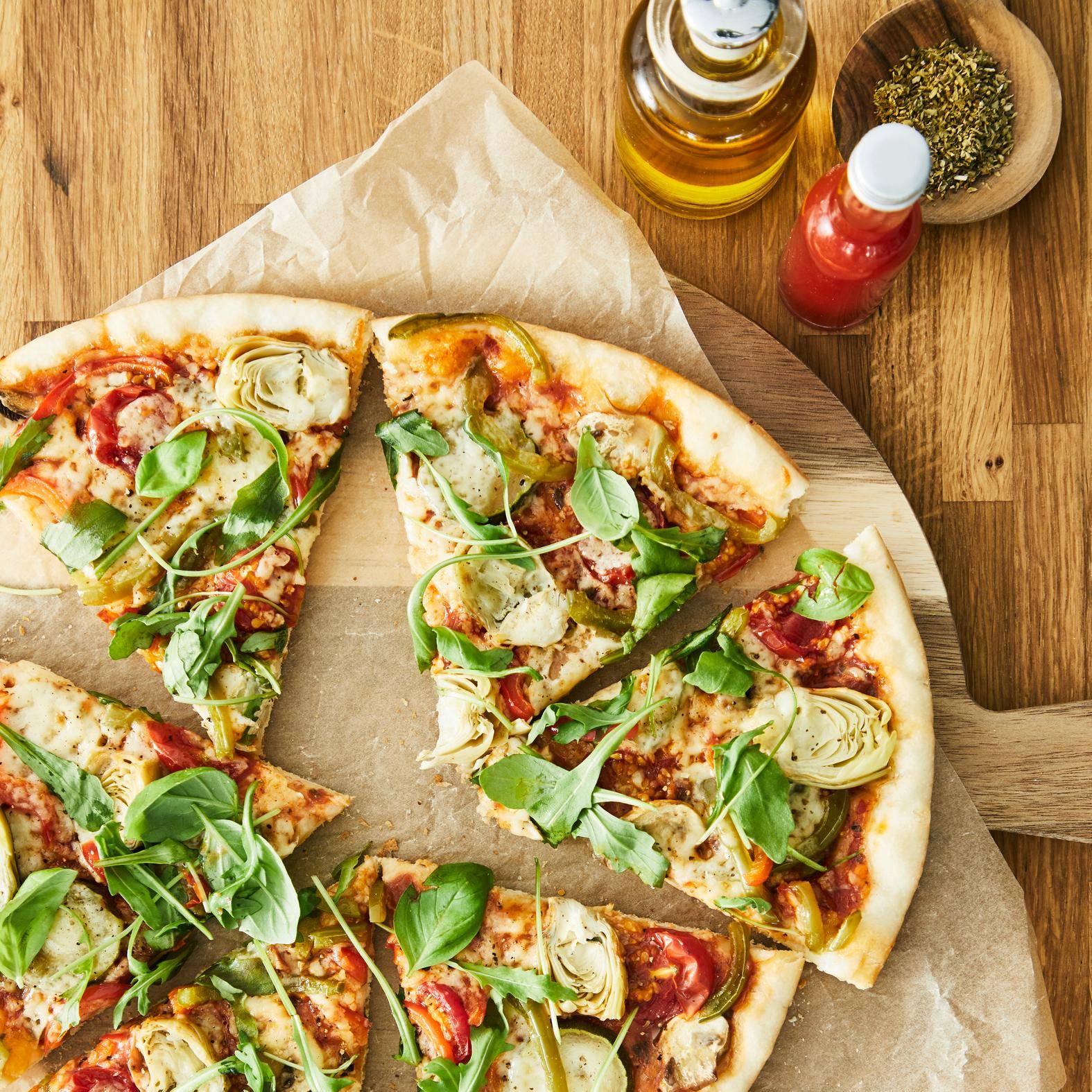 Pizza veggie - Recette Cook'in One | Moulinex