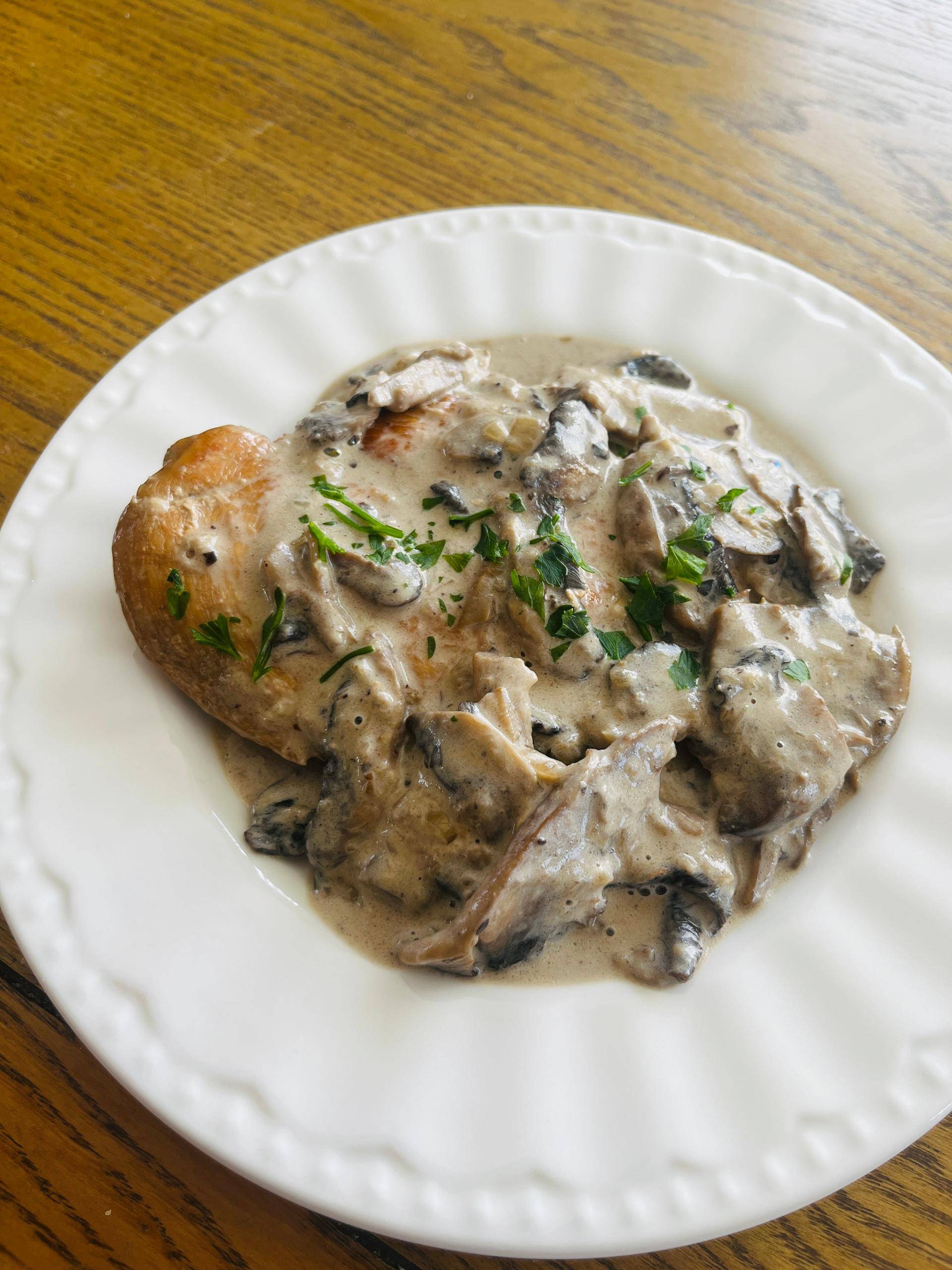 Escalope poulet sauce champignons de paris - Recette Cookeo V3 | Moulinex