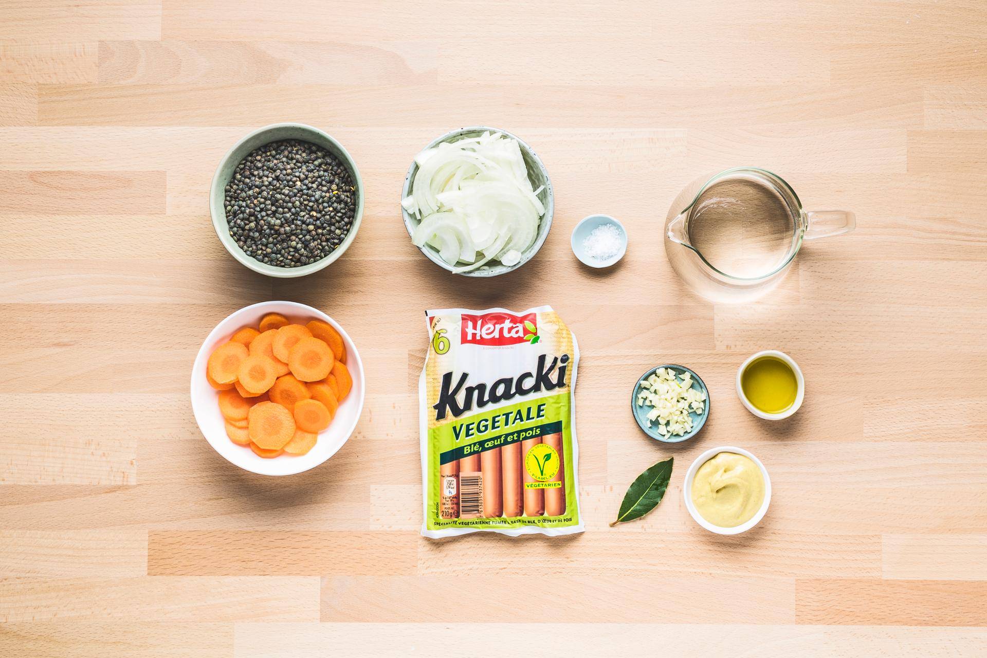 Knacki végétale et lentilles - Recette Cookeo | Moulinex