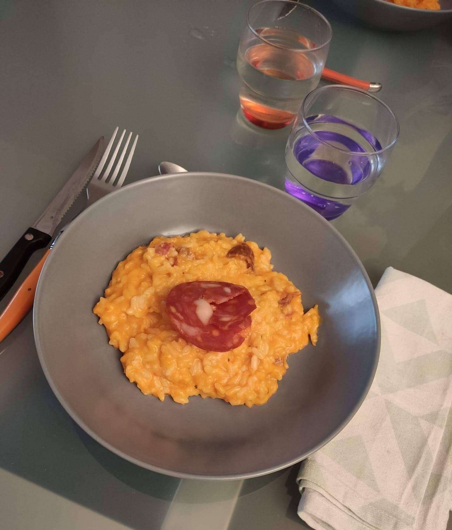 Risotto d'hiver potimarron et chorizo - Recette Companion | Moulinex