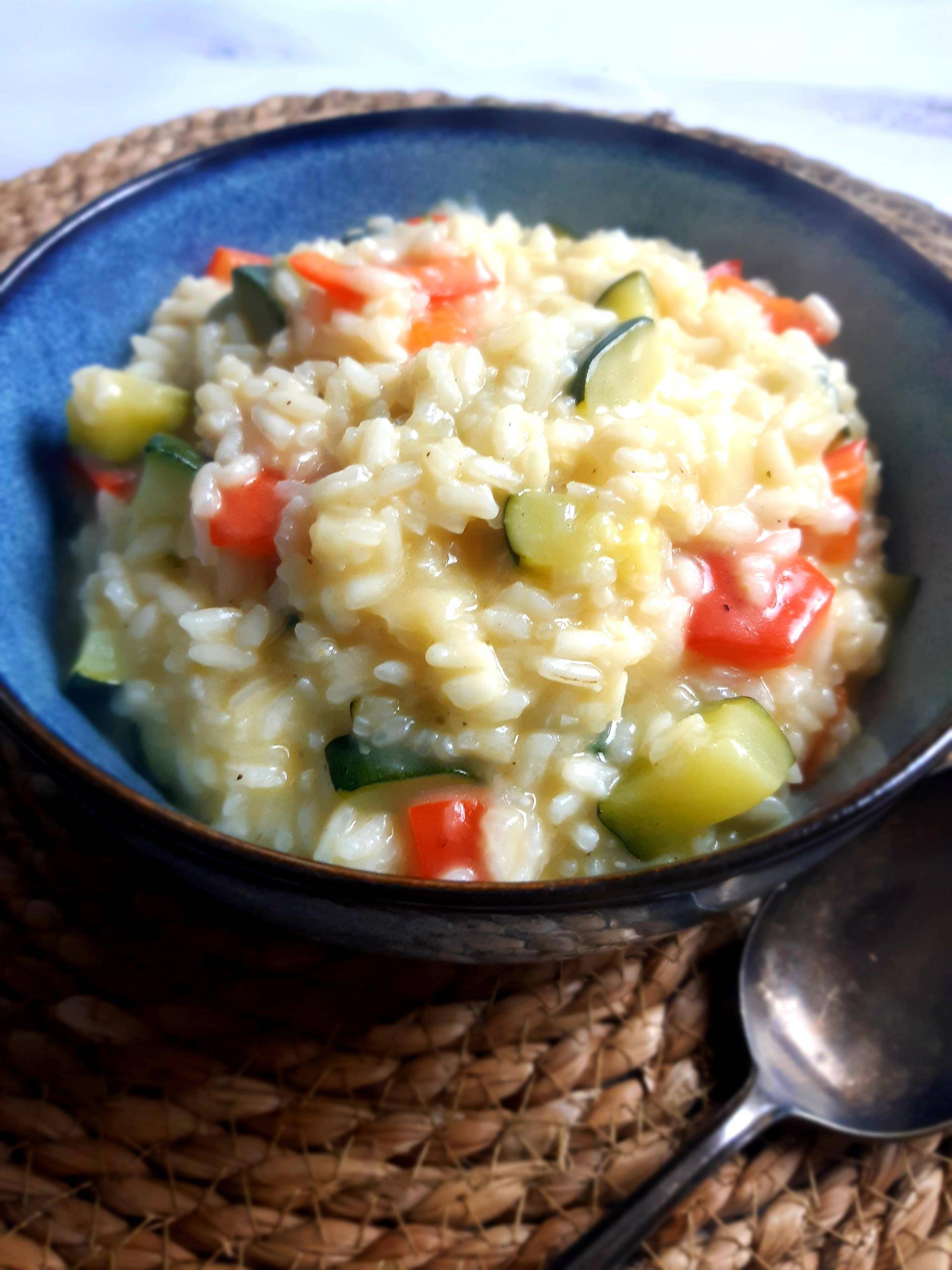 Risotto courgette poivron - Recette Companion Connect XL | Moulinex