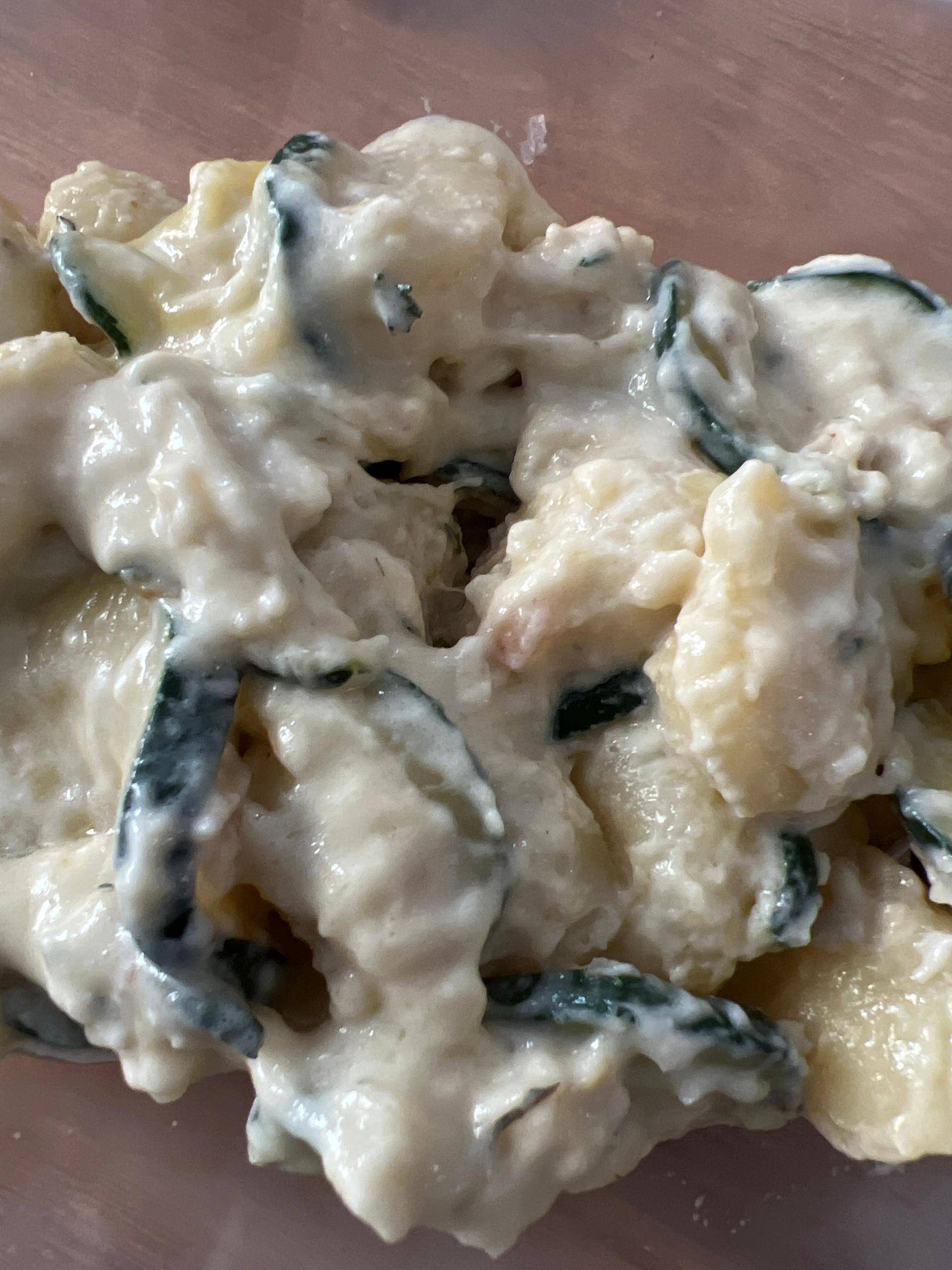 Gnocchis courgettes sauce bleu - Recette Cookeo | Moulinex