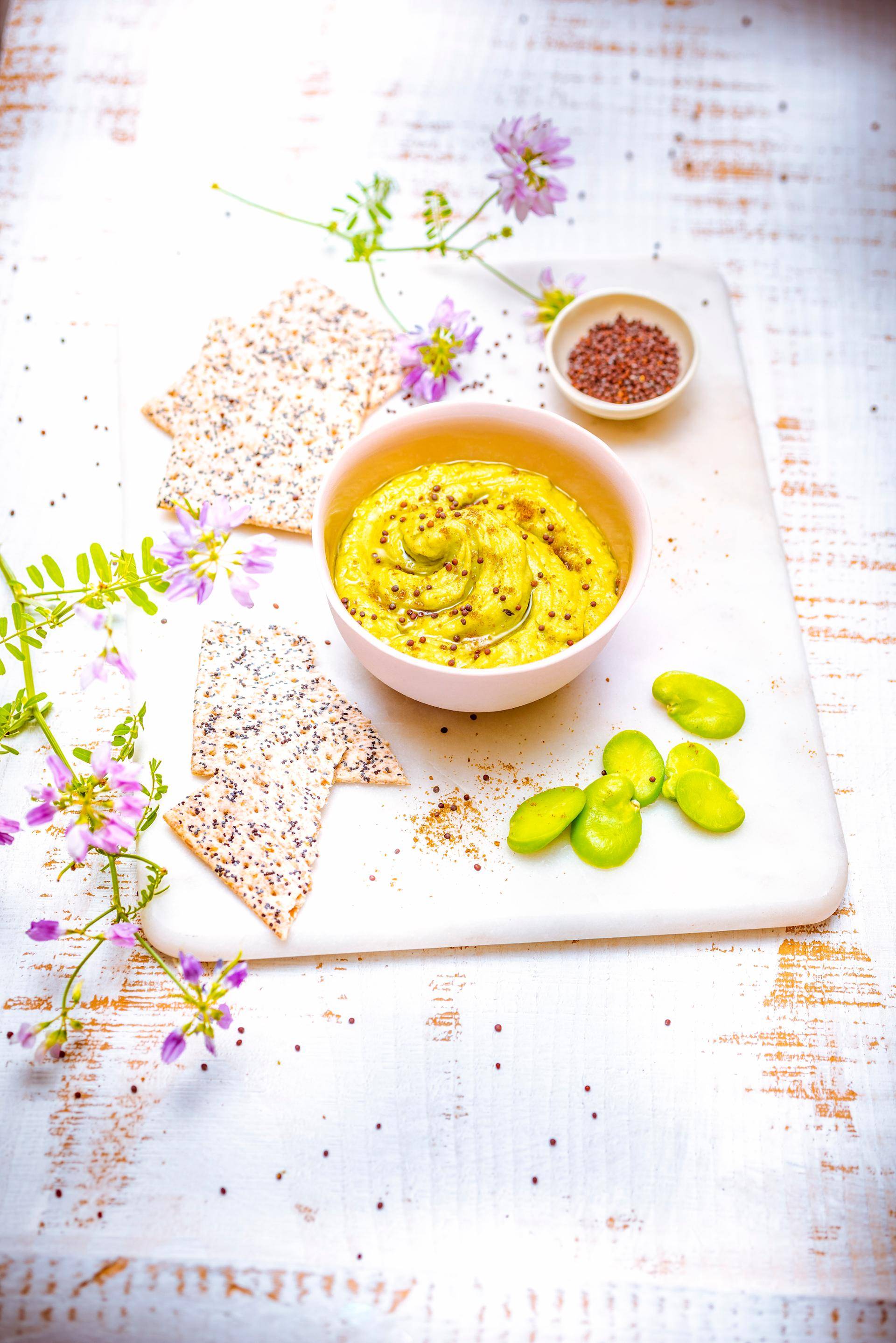 Houmous de fèves aux graines de moutarde - Recette Ultrablend Cook | Moulinex
