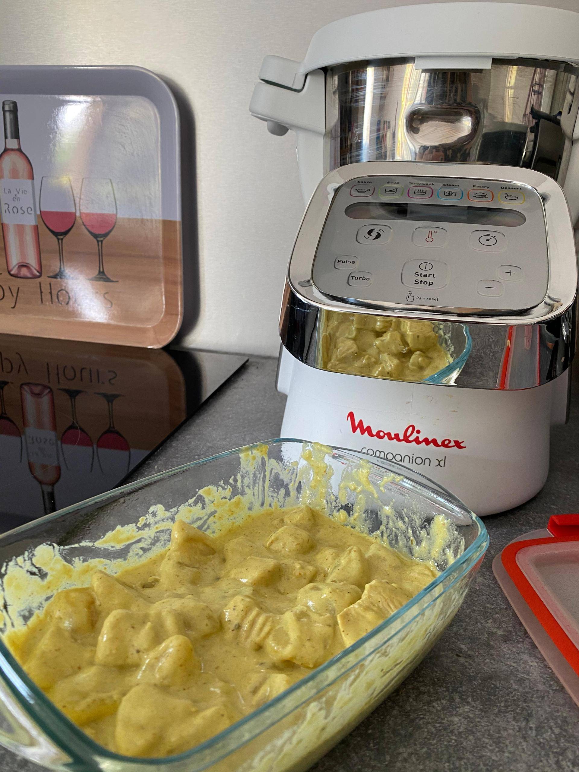 Poulet patate en sauce curry - Recette Companion XL | Moulinex