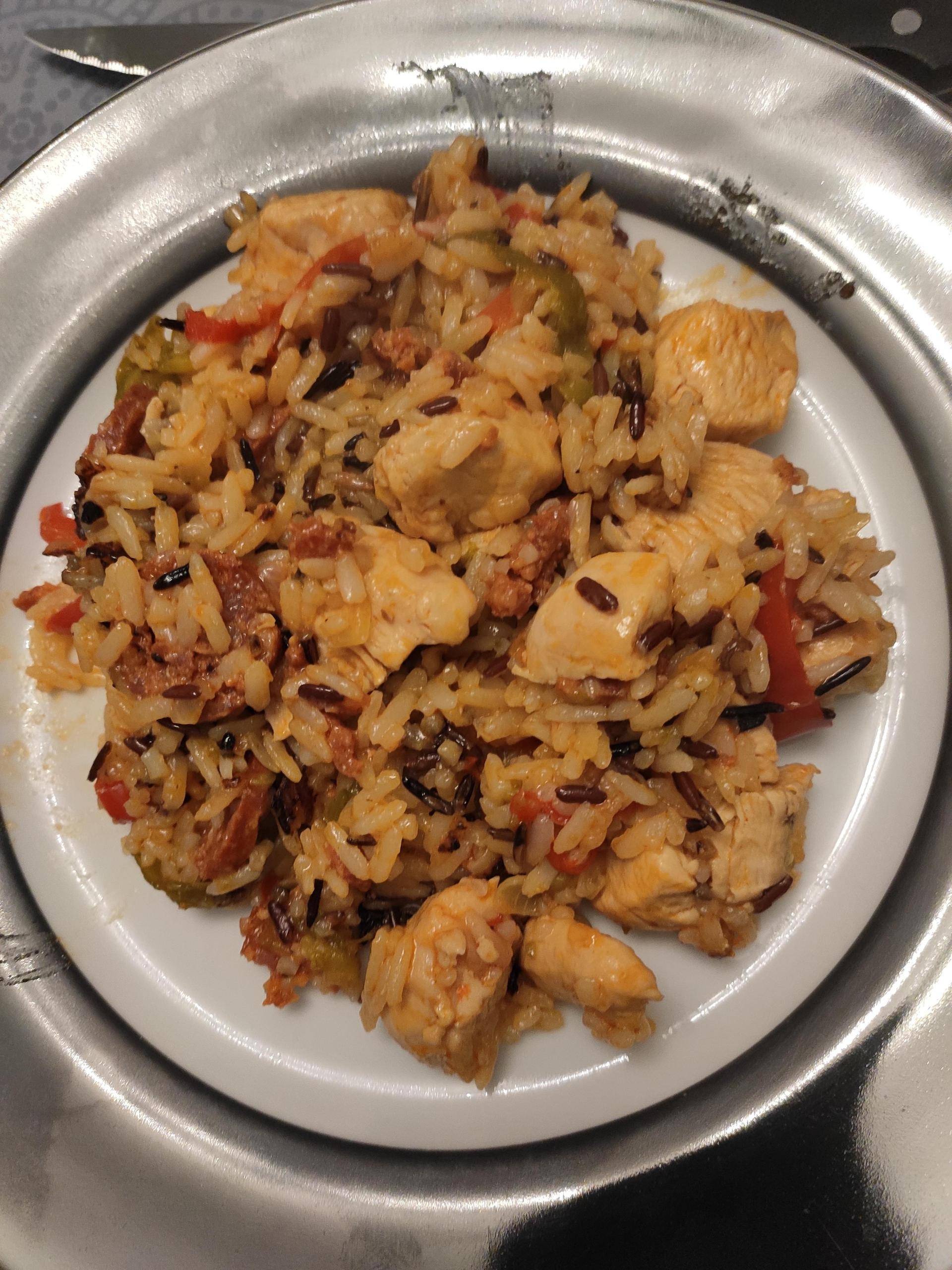 Poulet et chorizo aux 3 riz - Recette Cookeo | Moulinex