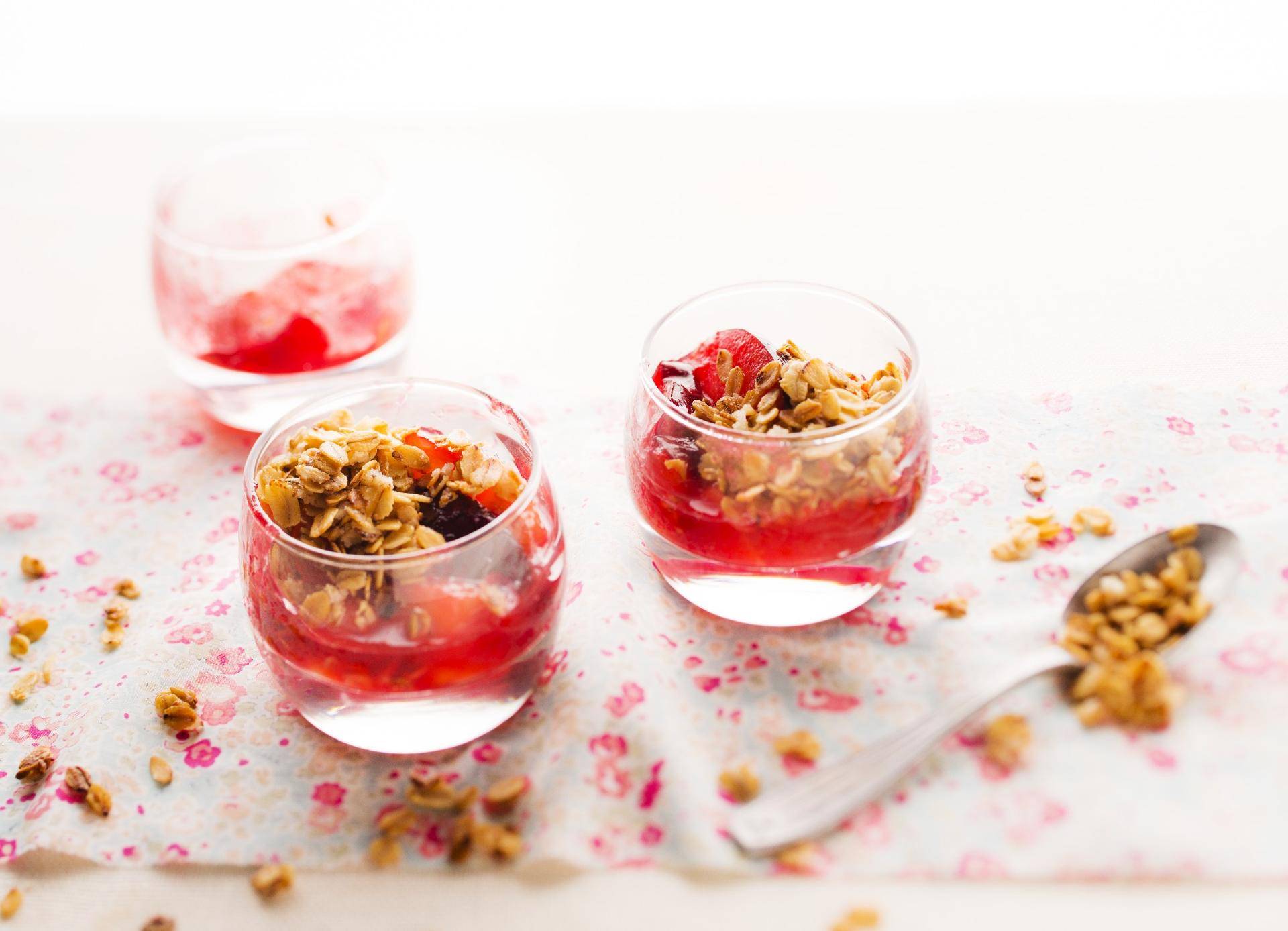 Prunes en crumble de muesli - Recette Cookeo | Moulinex