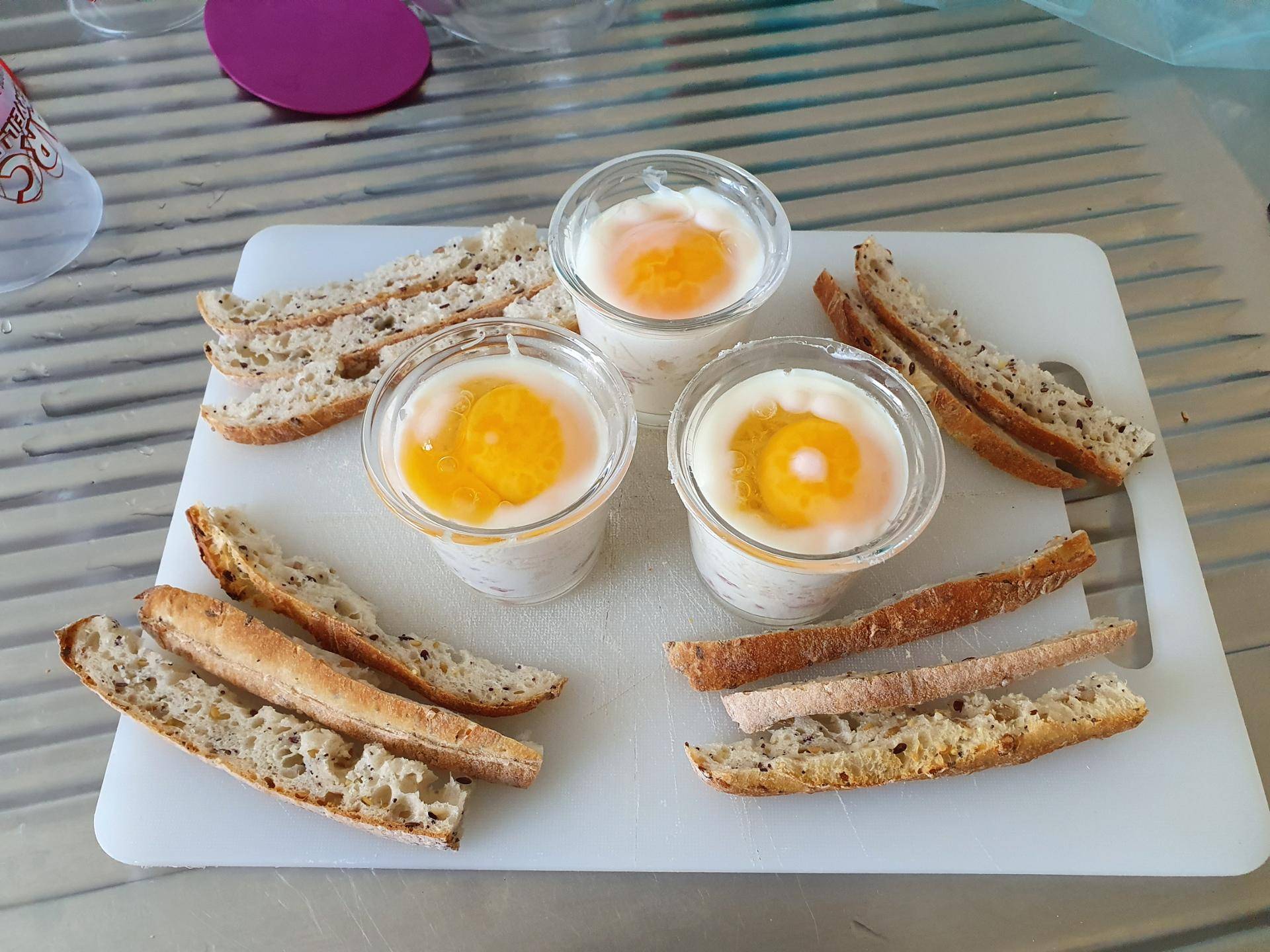 Oeuf cocotte lardons chèvre - Recette Cookeo | Moulinex