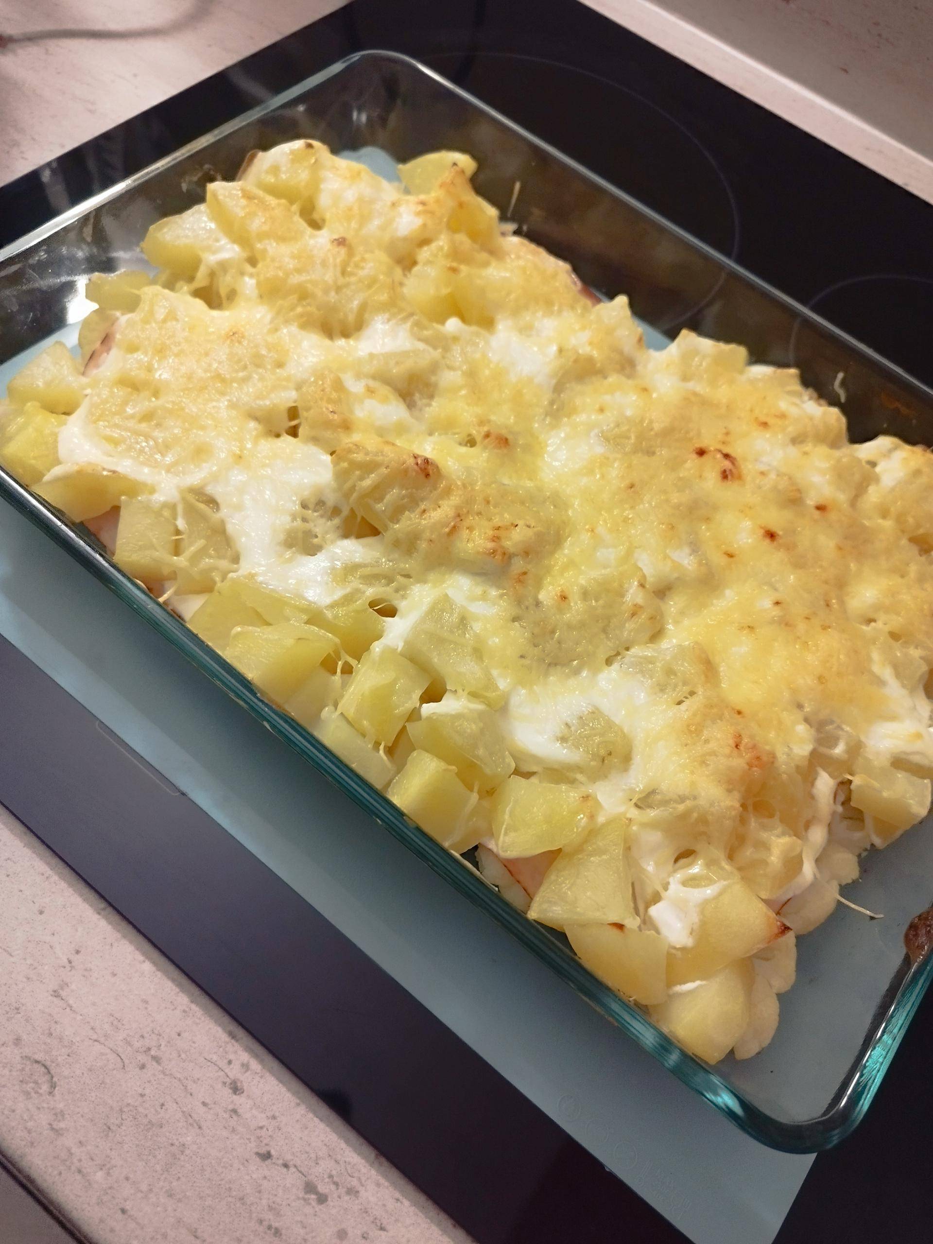 Gratin chou fleur - pomme de terre et blanc de poulet - Recette Cookeo | Moulinex