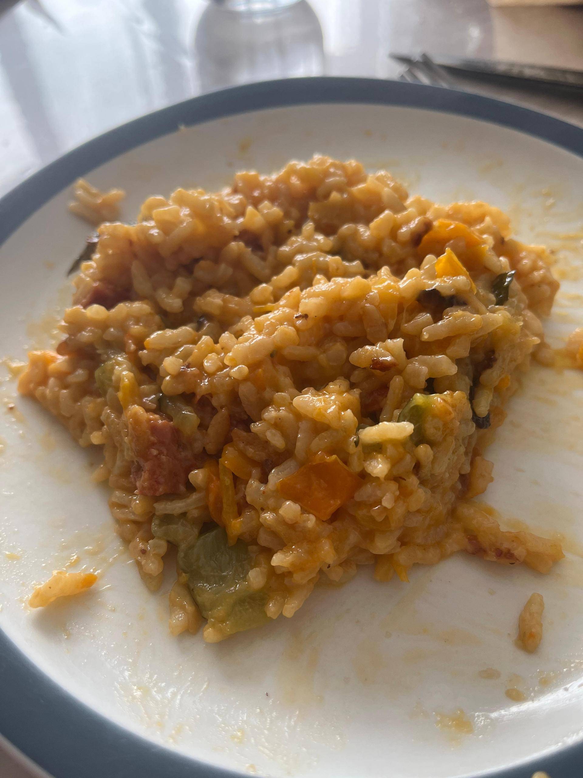 Risotto courgettes poivrons chorizo - Recette Cookeo | Moulinex