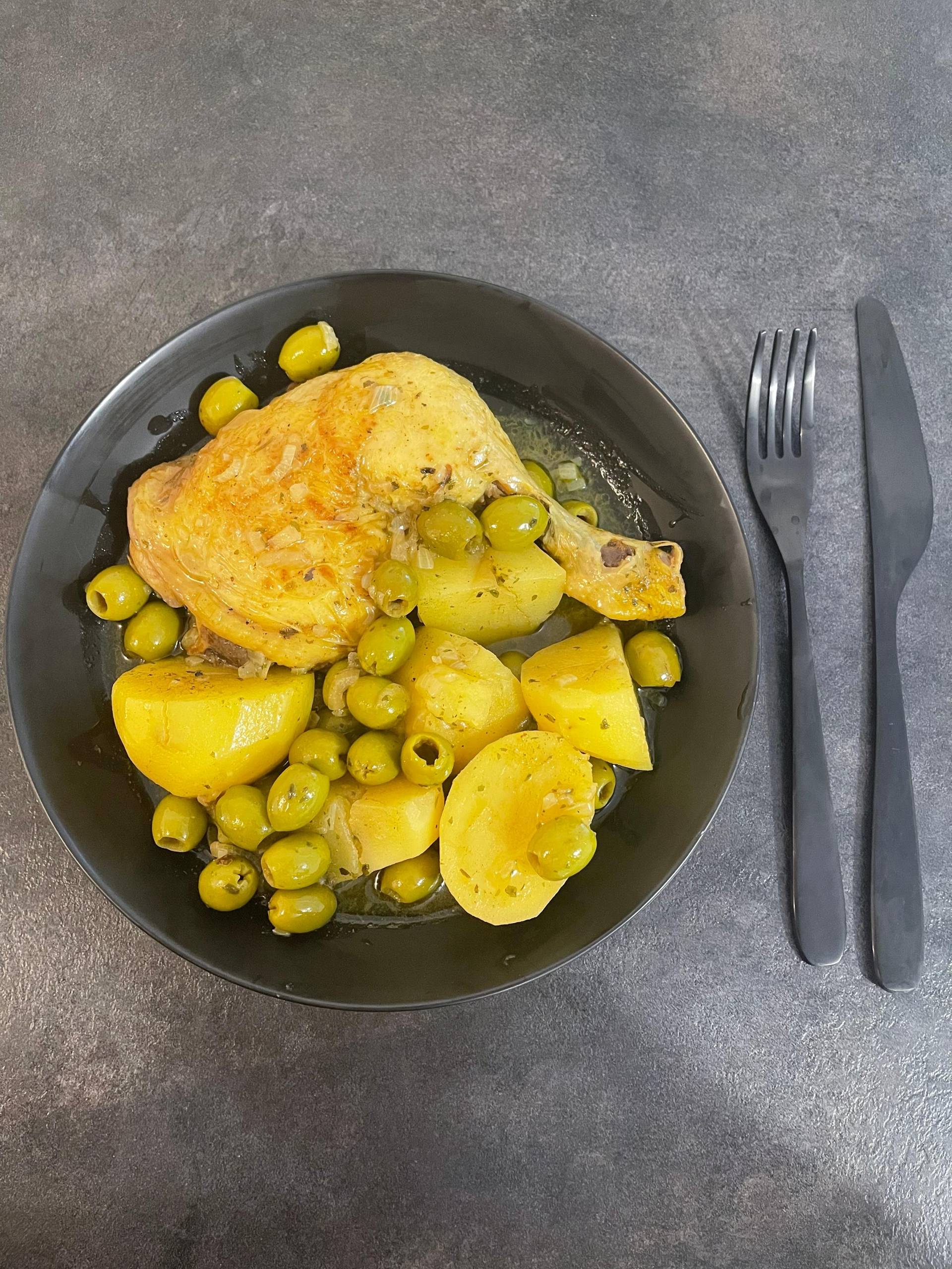 Poulet aux Olives et aux Pommes de terre - Recette Cookeo | Moulinex