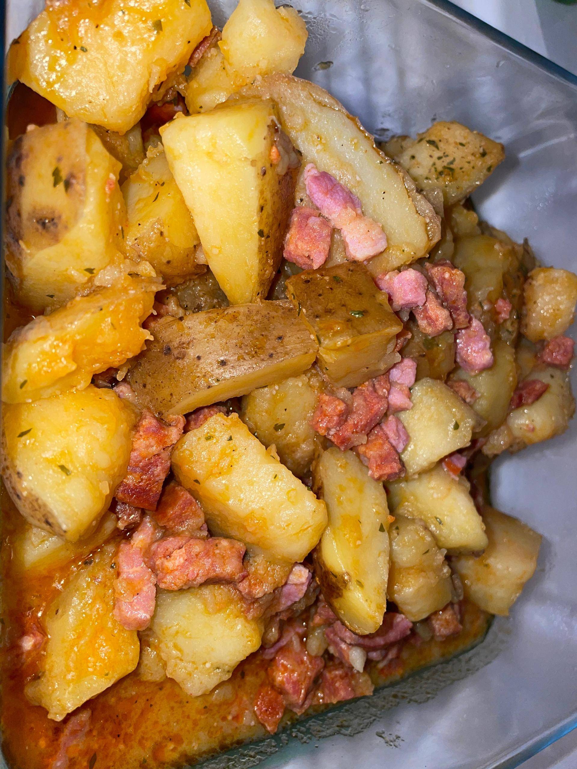 Pommes de terre chorizo lardons - Recette Cookeo V3 | Moulinex
