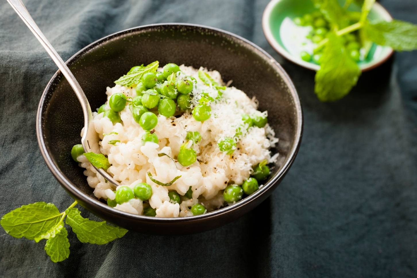 Risotto petits pois menthe - Recette Cookeo | Moulinex