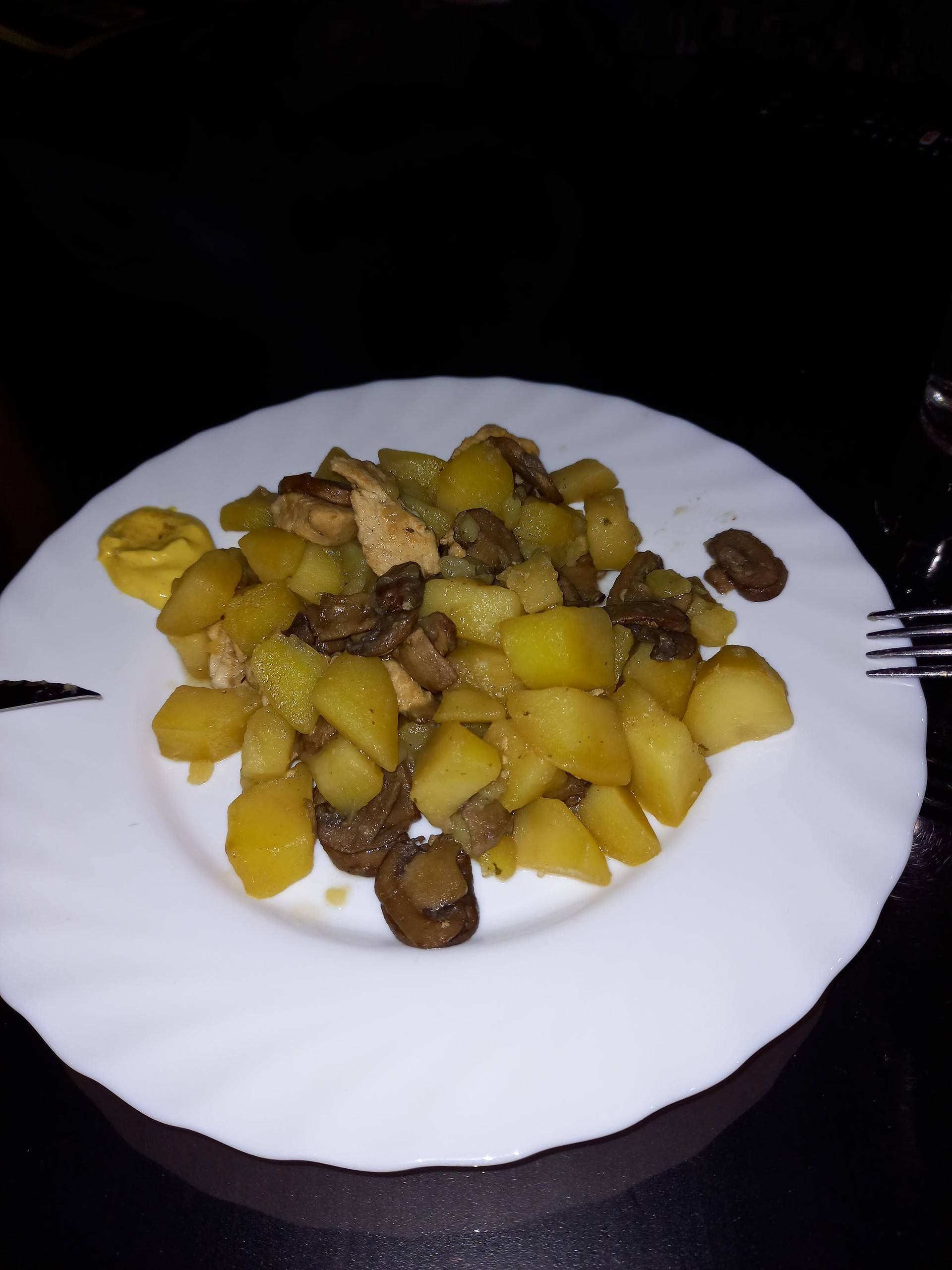 Emincés de poulet+champignons+pommes de terre - Recette Cookeo V3 | Moulinex