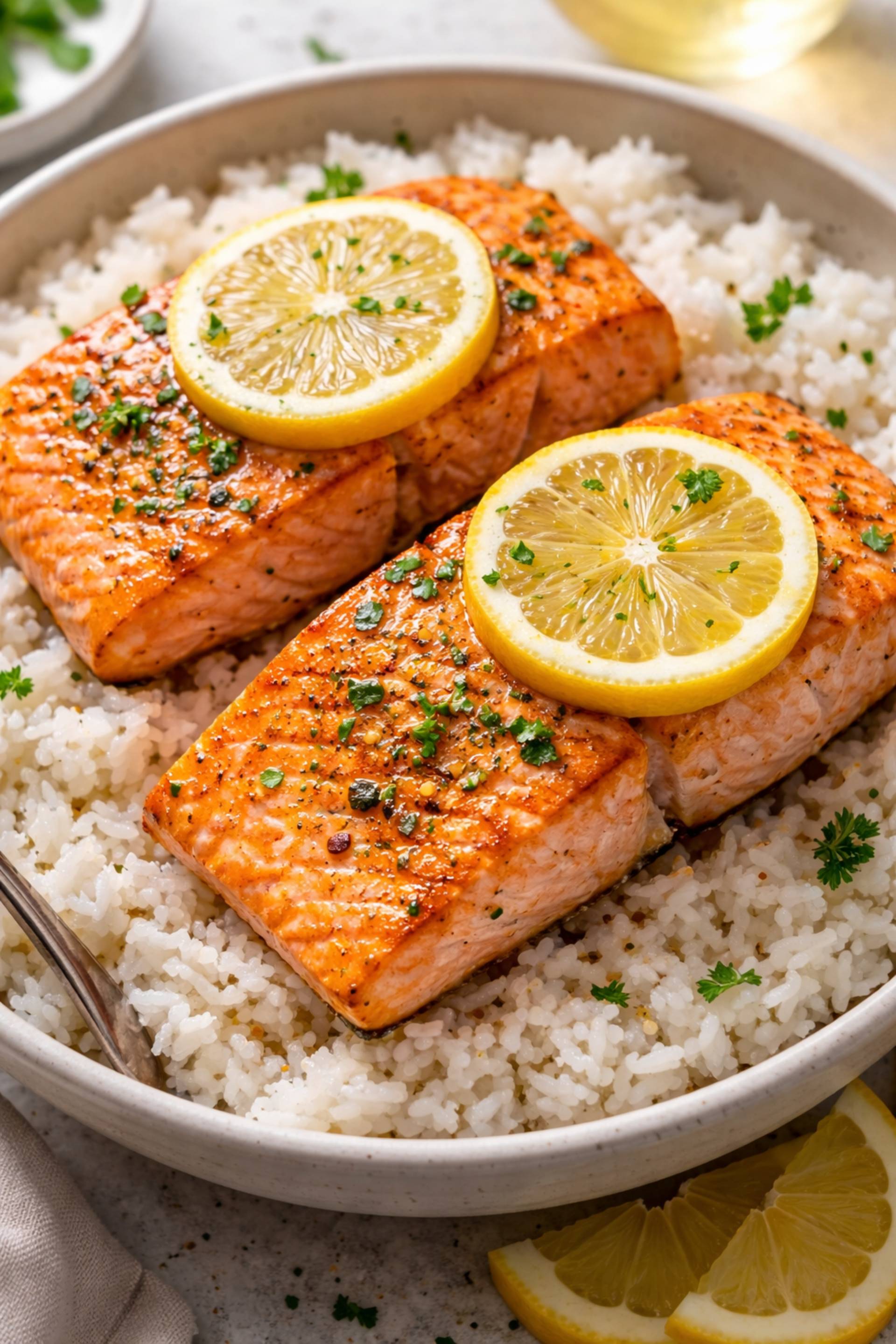 Saumon et riz ultra facile - Recette Cookeo V3 | Moulinex