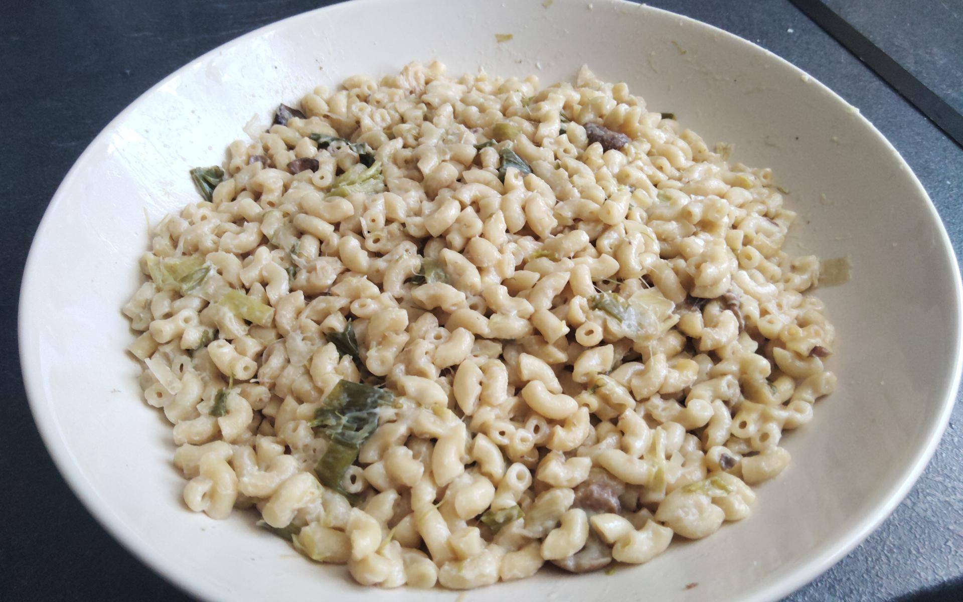 Pâtes au poireau, champignons et crème - Recette Cookeo | Moulinex