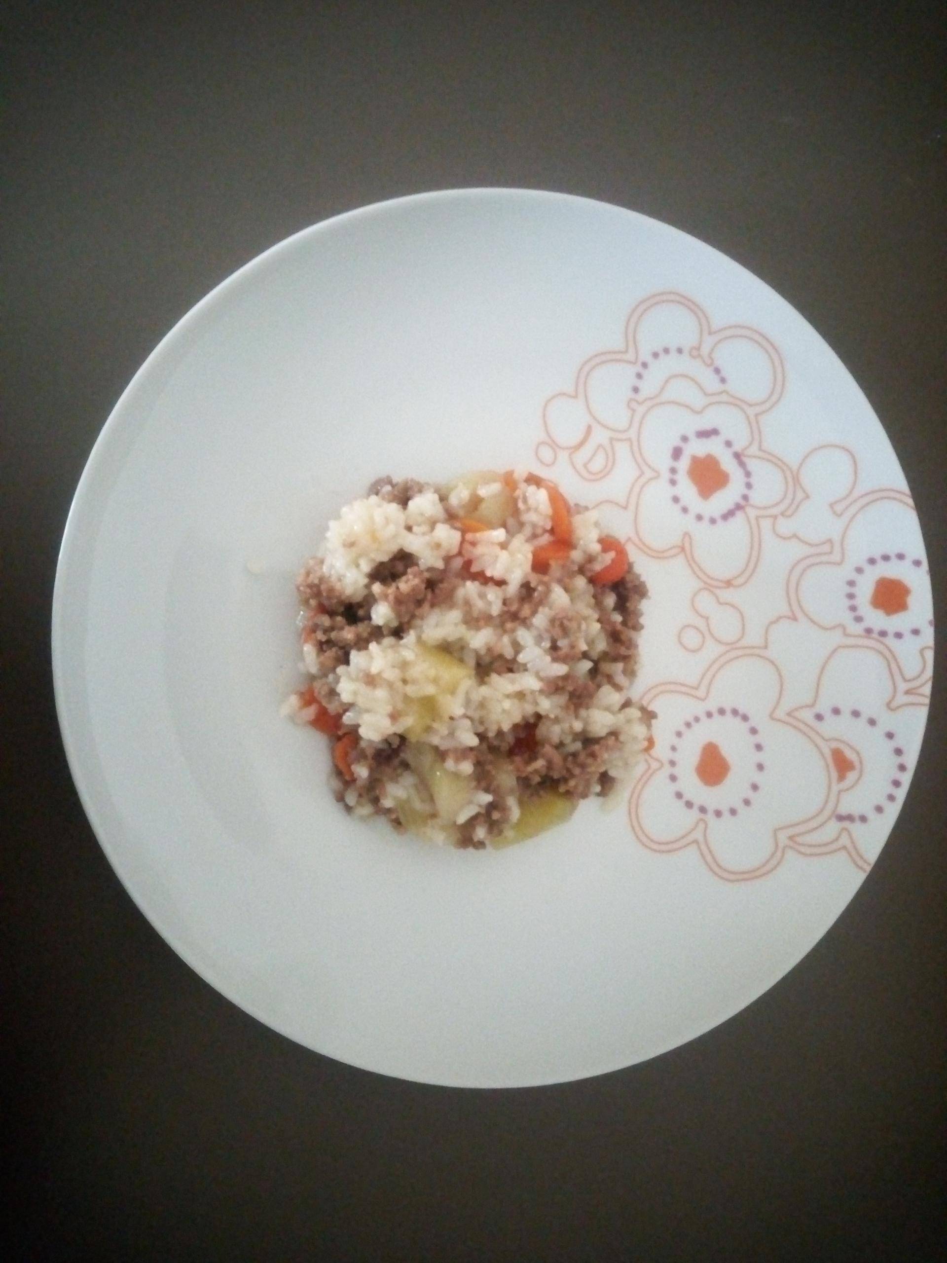 Riz courgettes carottes et viande hachée - Recette Cookeo | Moulinex