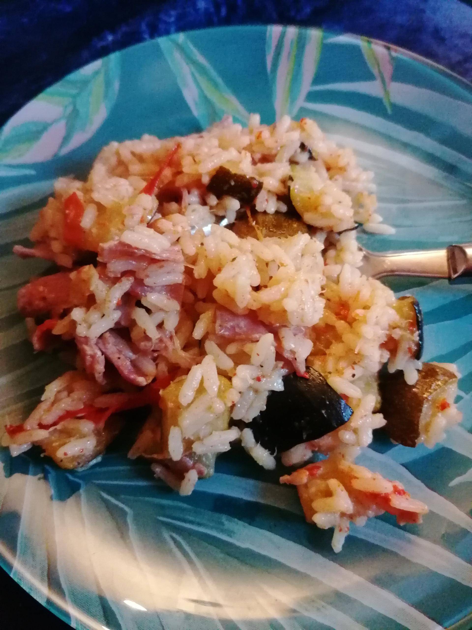 Risotto de jambon, courgettes et poivrons - Recette Cookeo | Moulinex