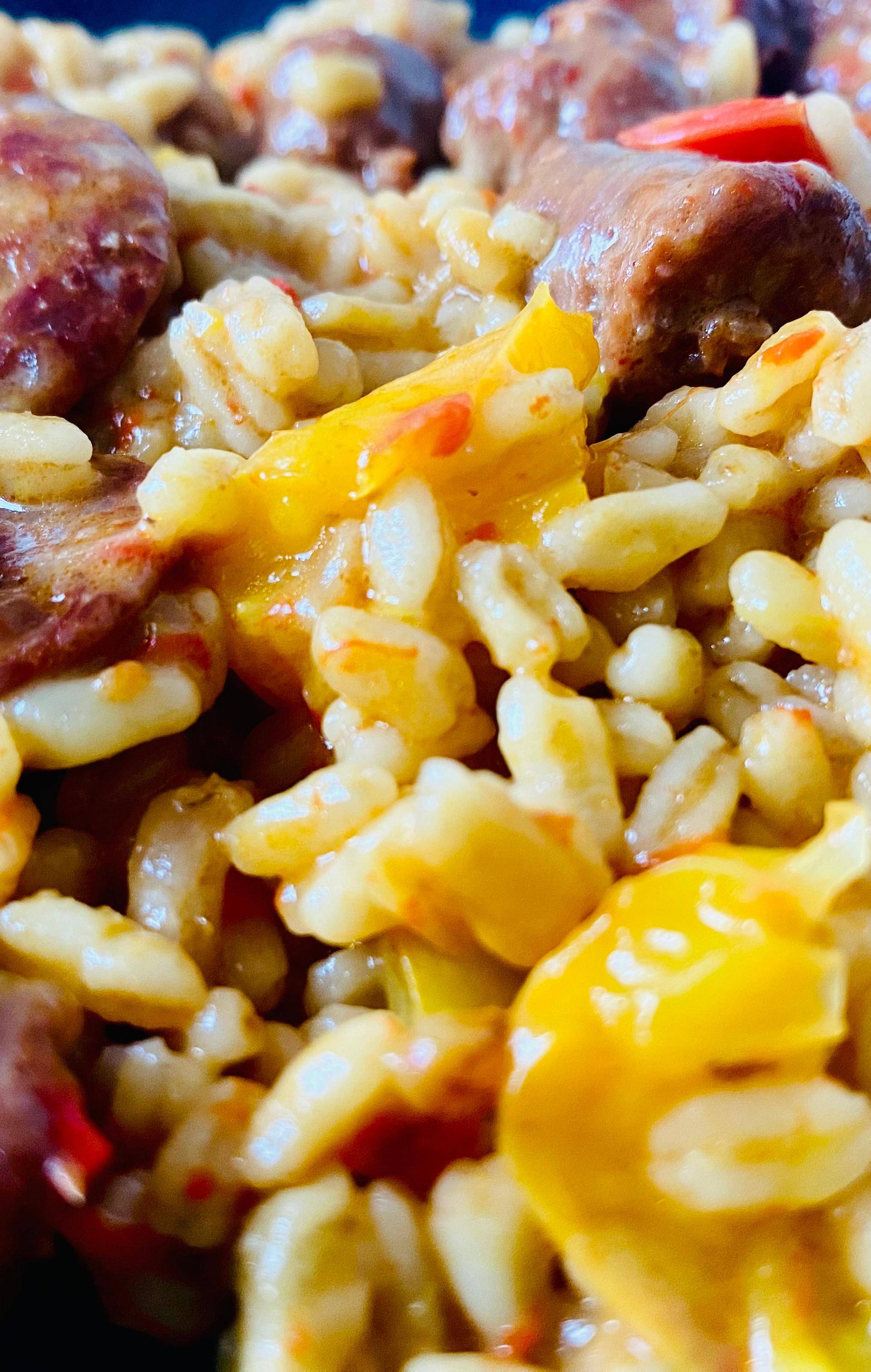 Blésotto aux merguez et chorizo - Recette Cookeo | Moulinex
