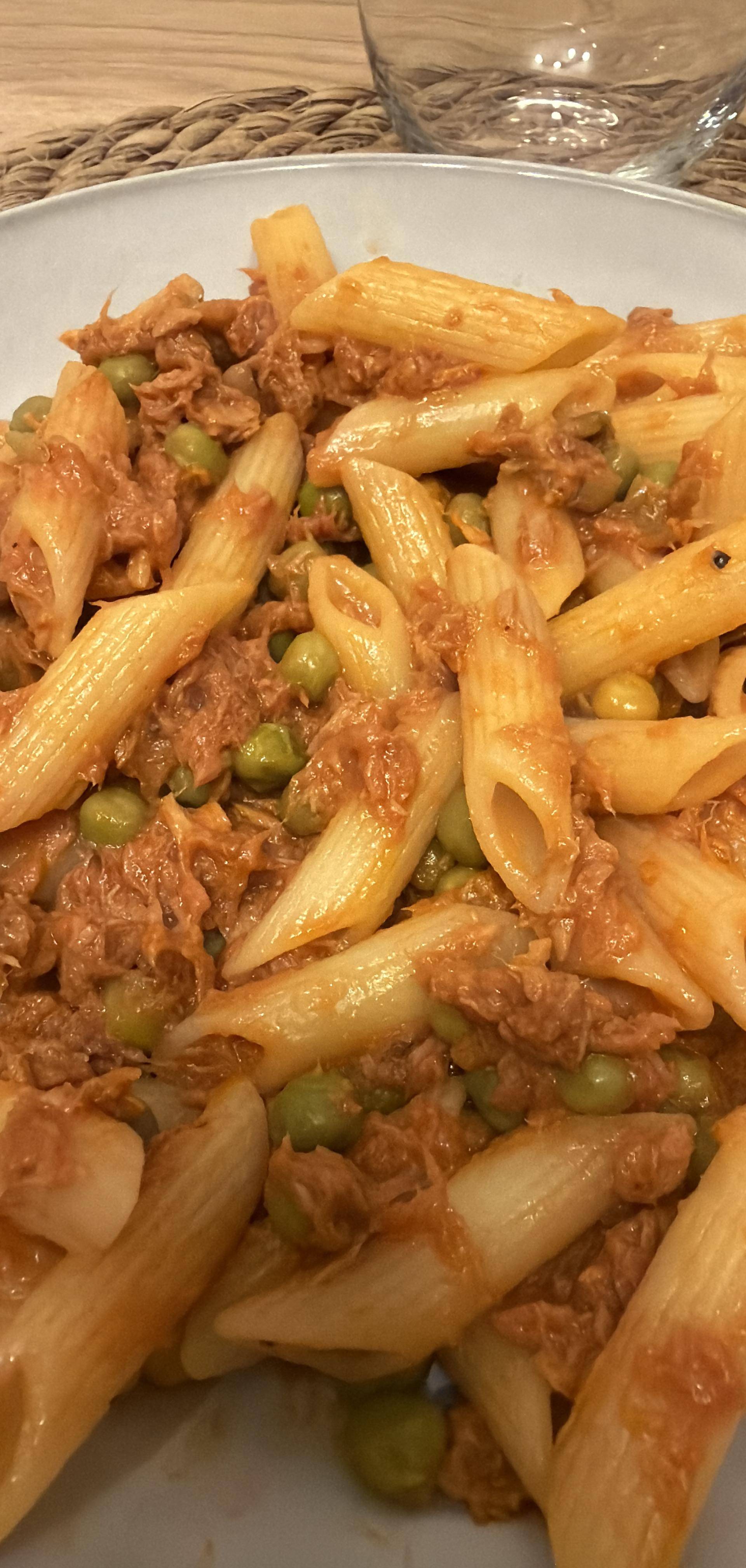 Pâtes thon et petits pois - Recette Companion Connect XL | Moulinex