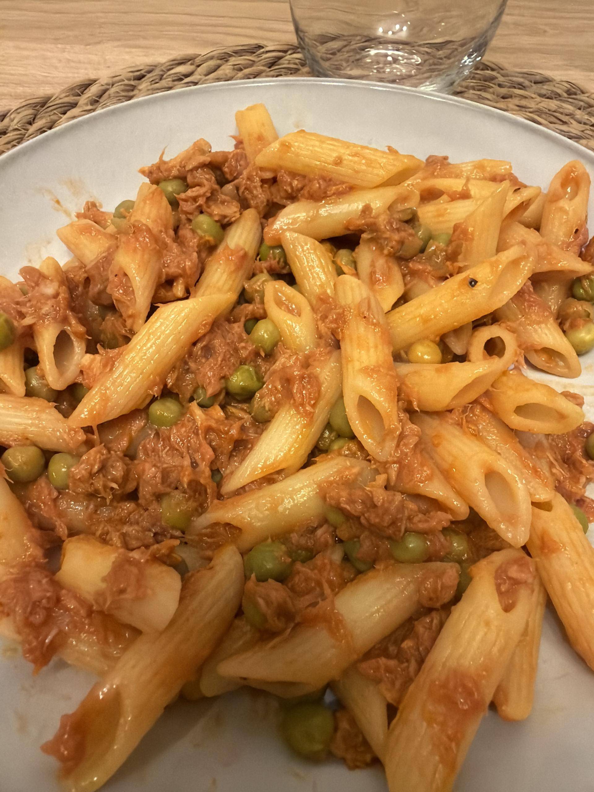 Pâtes thon et petits pois - Recette Companion Connect XL | Moulinex
