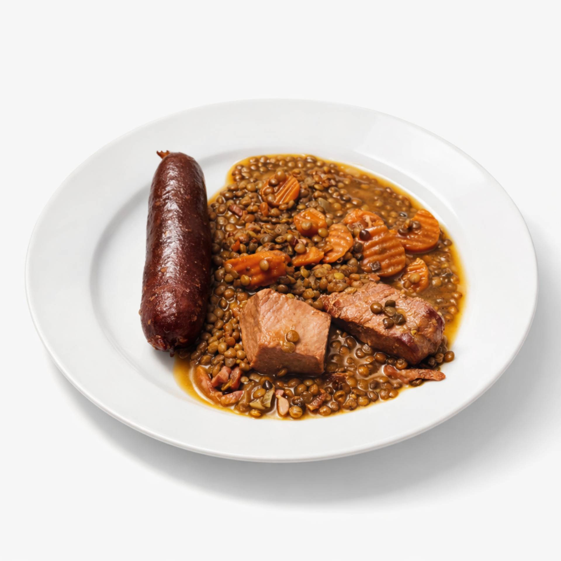 Lentilles saucisses gourmandes - Recette Cookeo | Moulinex