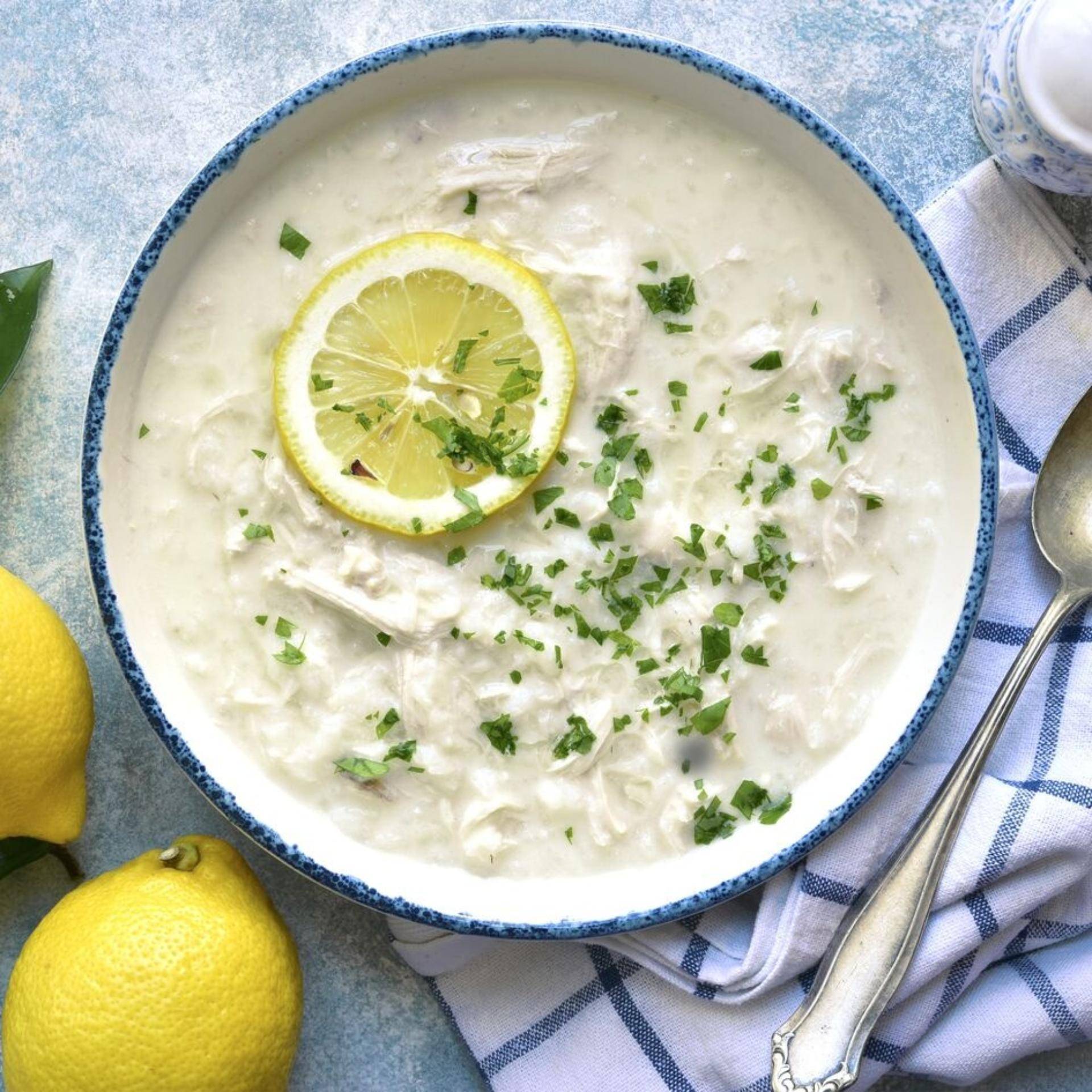 Soupe Avgolemono grecque au poulet et citron - Recette Companion Connect | Moulinex