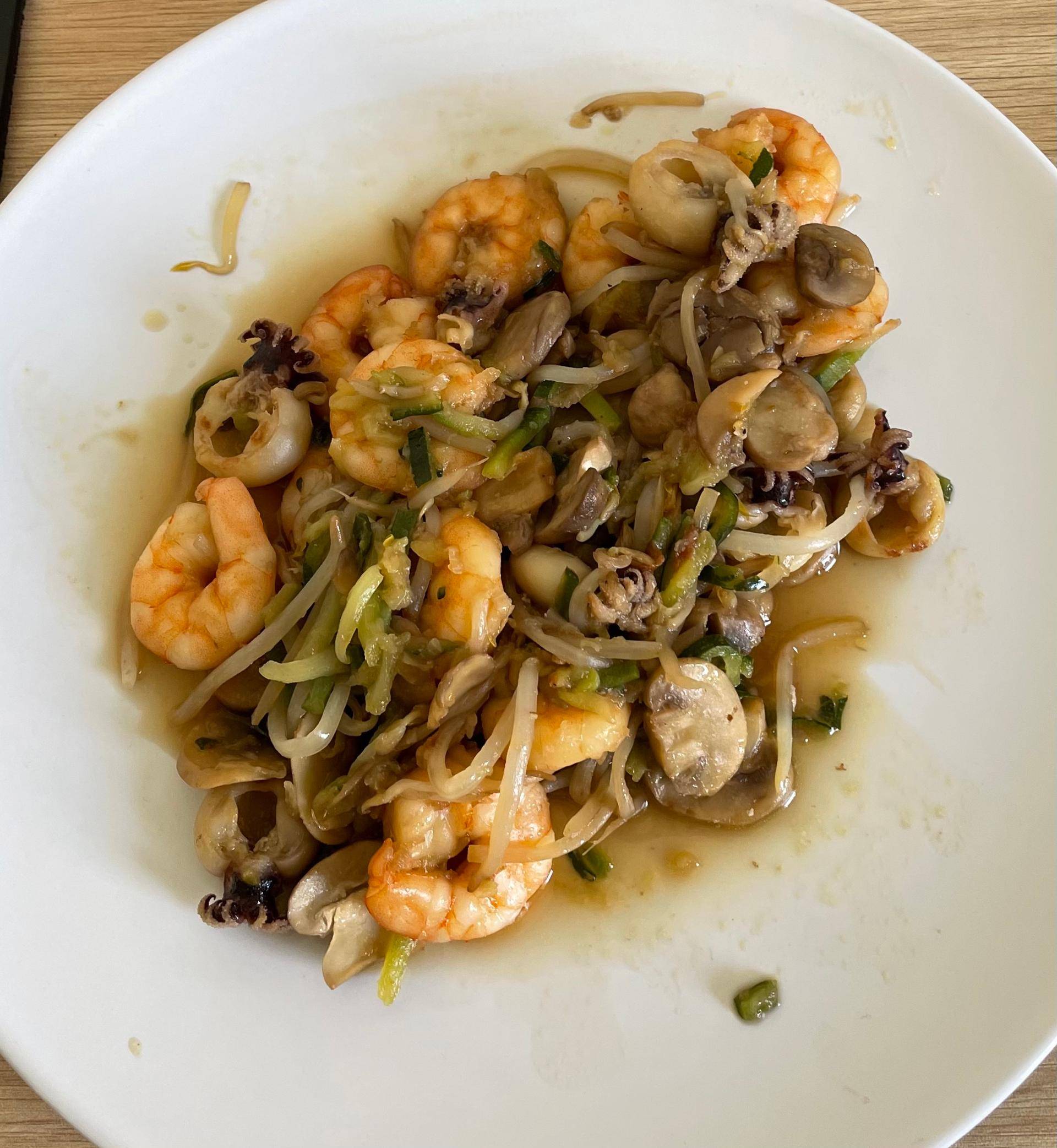 Crevettes & Sèches avec légumes - Recette Cookeo | Moulinex