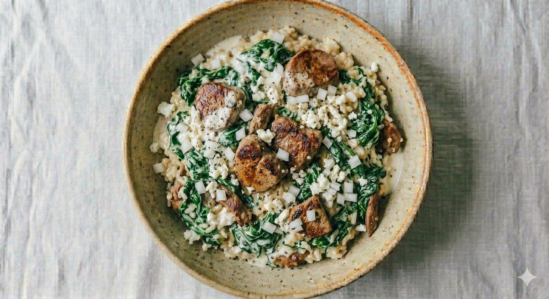 Veau, riz & épinards à la crème - Recette Cookeo V3 | Moulinex