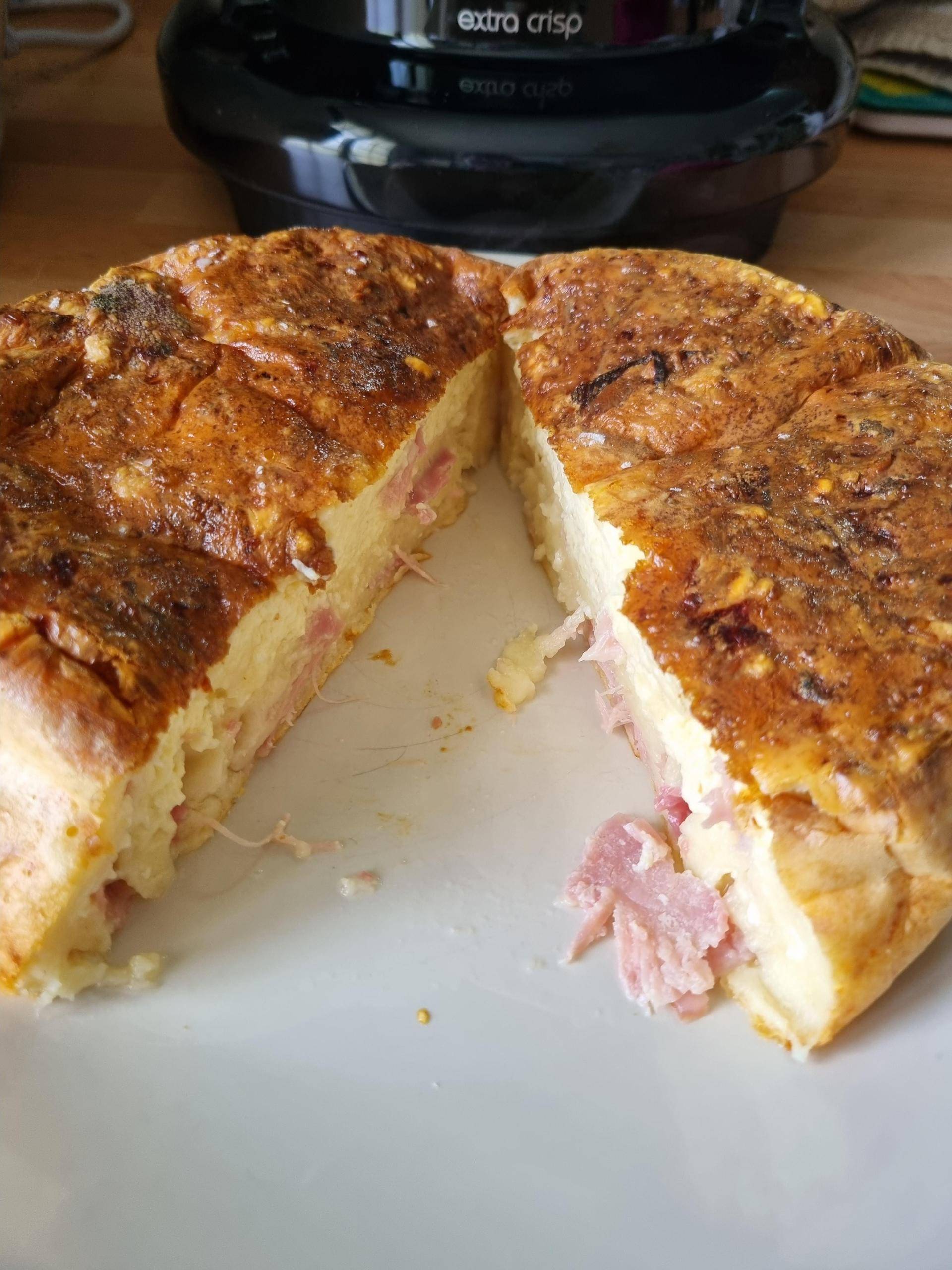 Quiche jambon, fromage sans pâte - Recette Cookeo | Moulinex