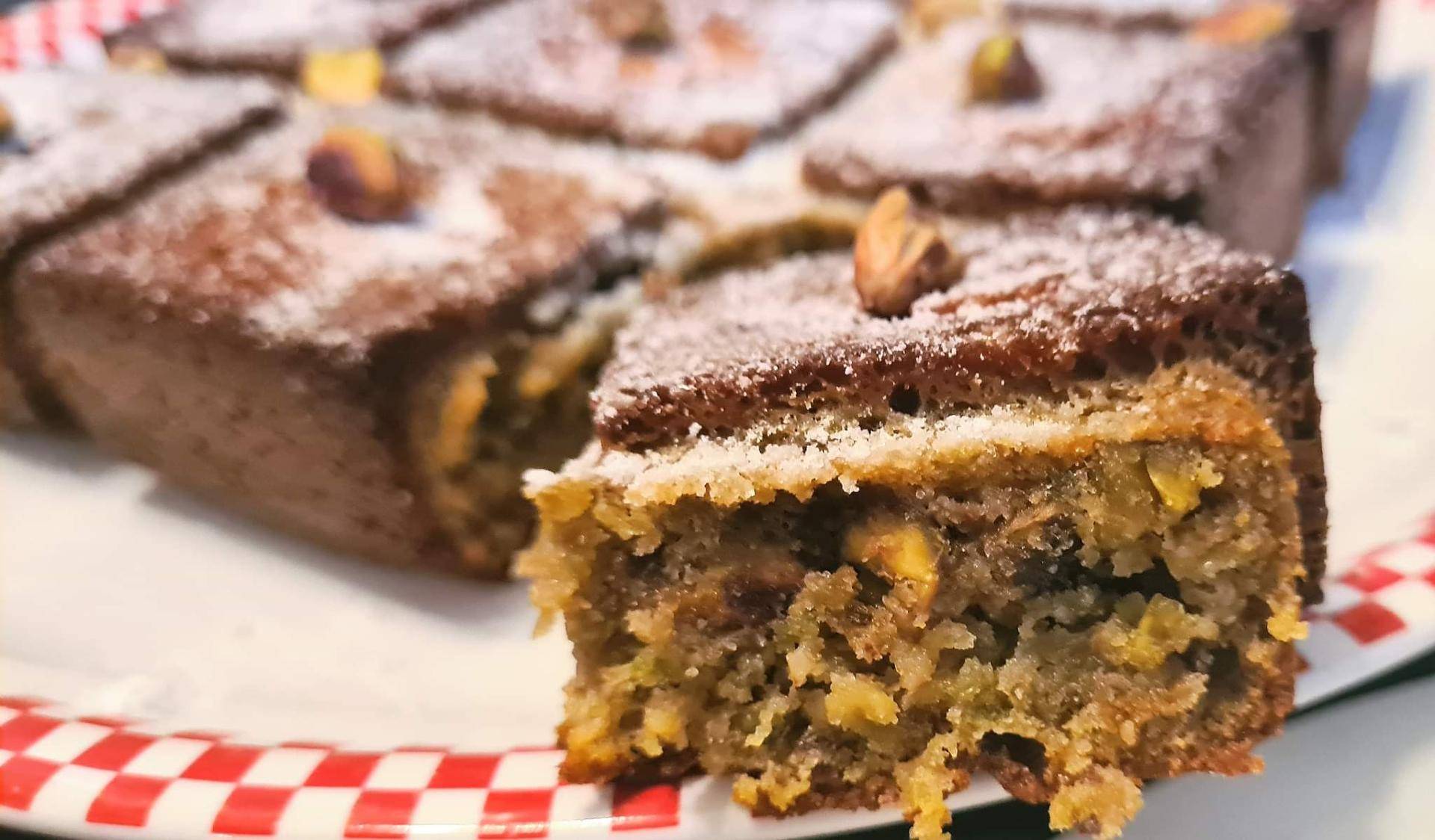 Moelleux aux pistaches et au chocolat blanc (sans gluten, ig bas) - Recette Companion Connect XL | Moulinex