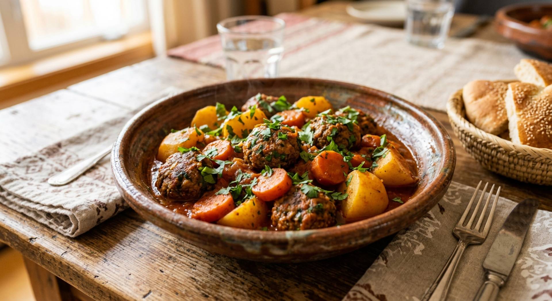 Tajine kefta pommes de terre carottes - Recette Cookeo Infinity 16in1 | Moulinex