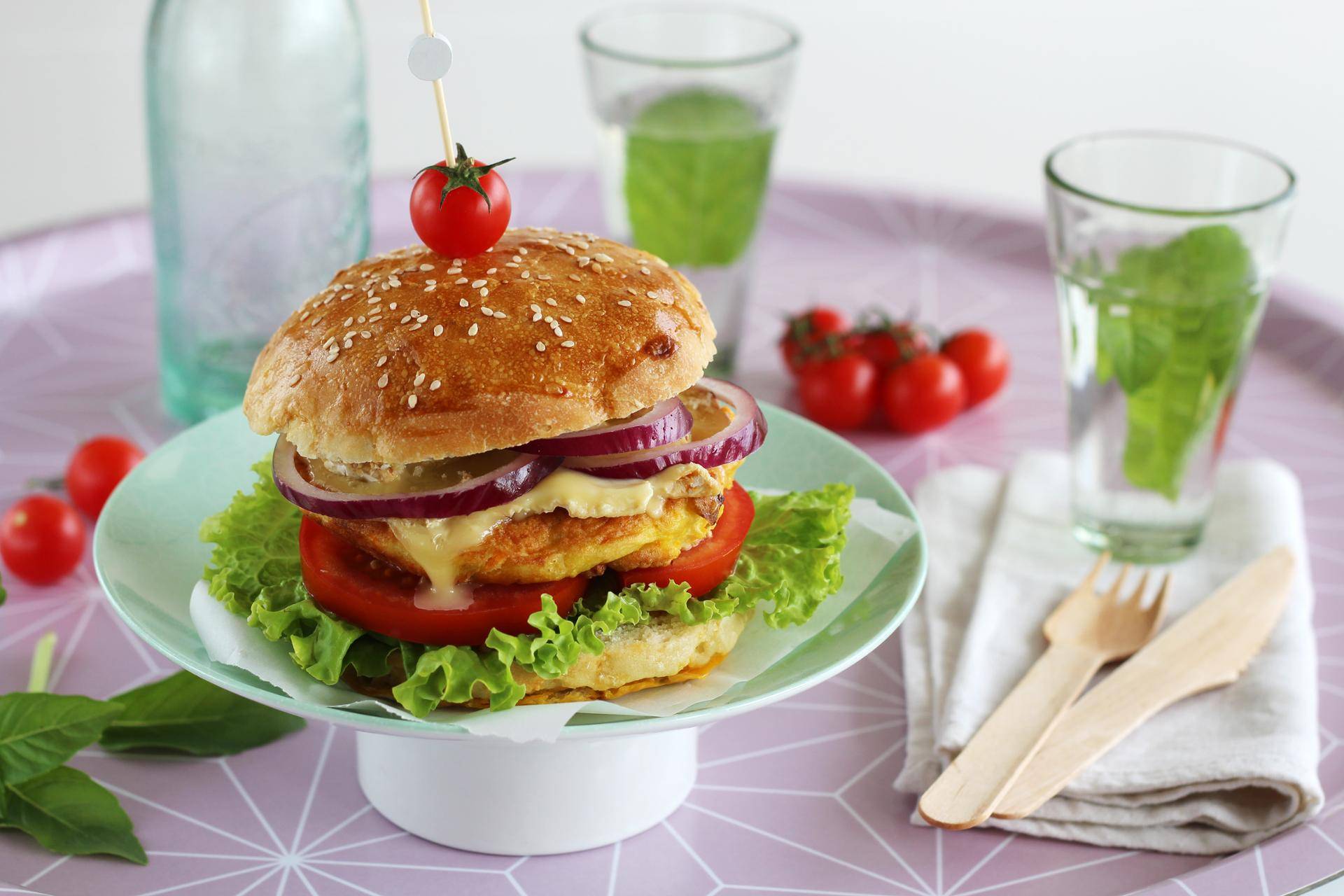Burger végétarien - Recette Companion Connect | Moulinex