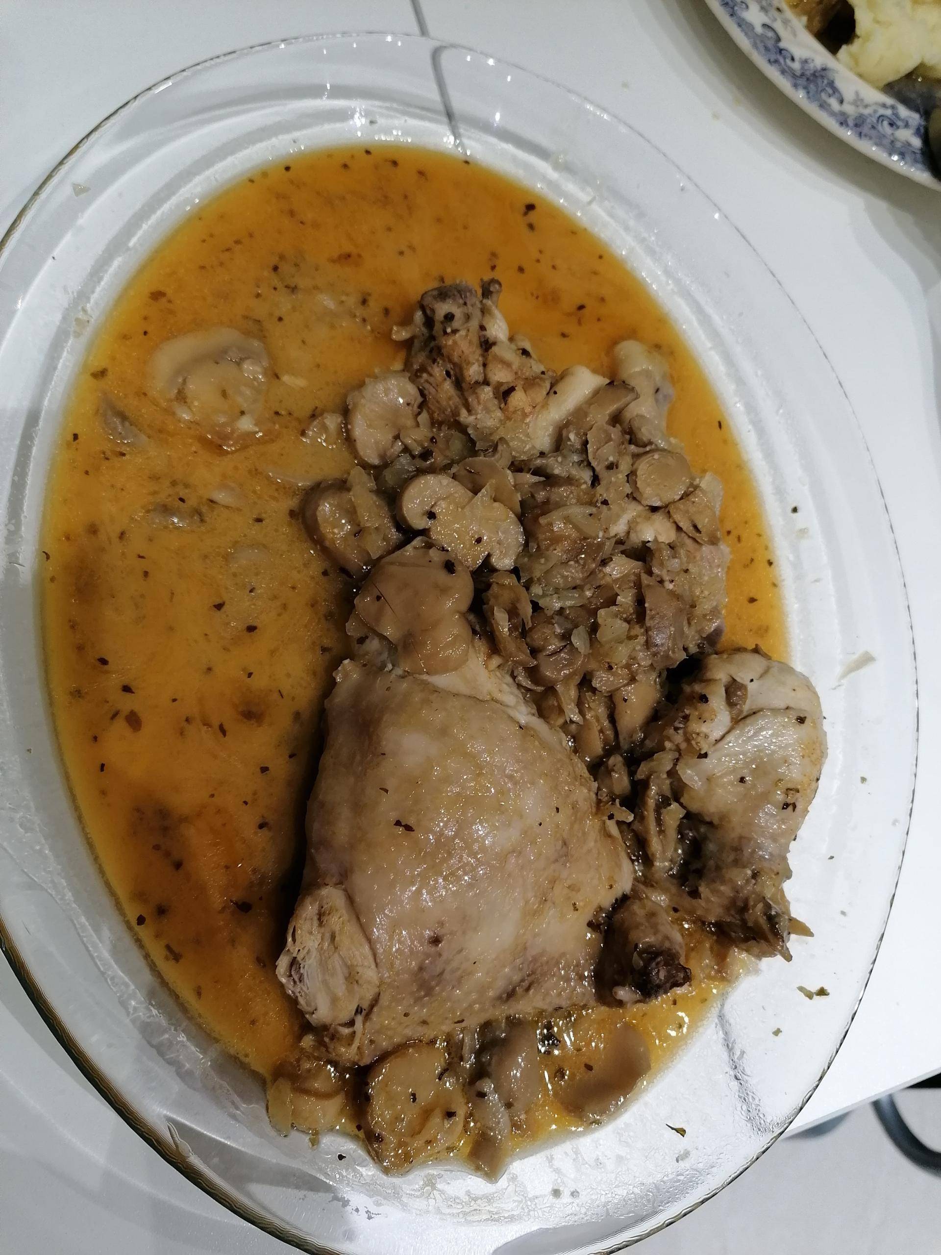 Cuisses de poulet avec champignons - Recette Companion Connect XL | Moulinex