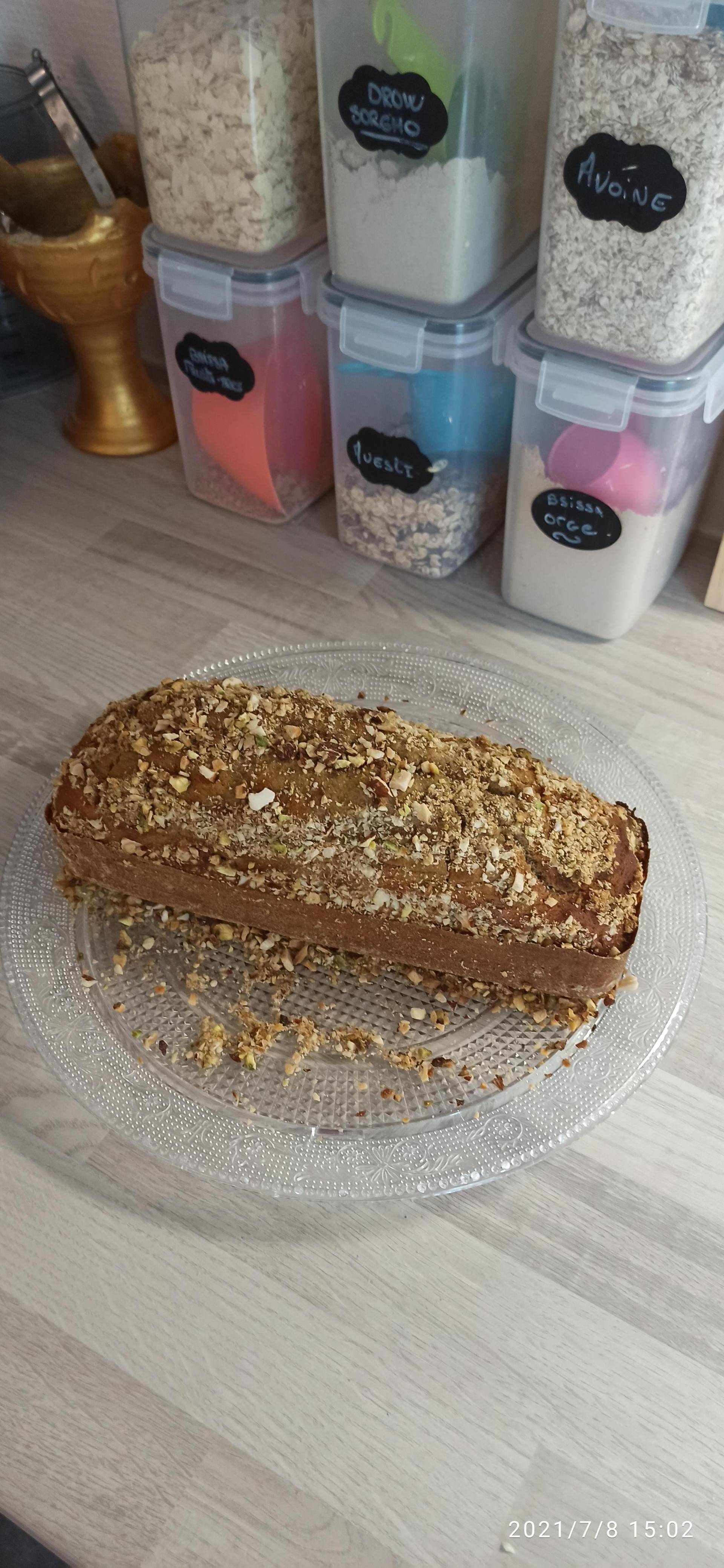 Gâteau de Sorgho et fruits secs concassés - Recette Companion Connect XL | Moulinex