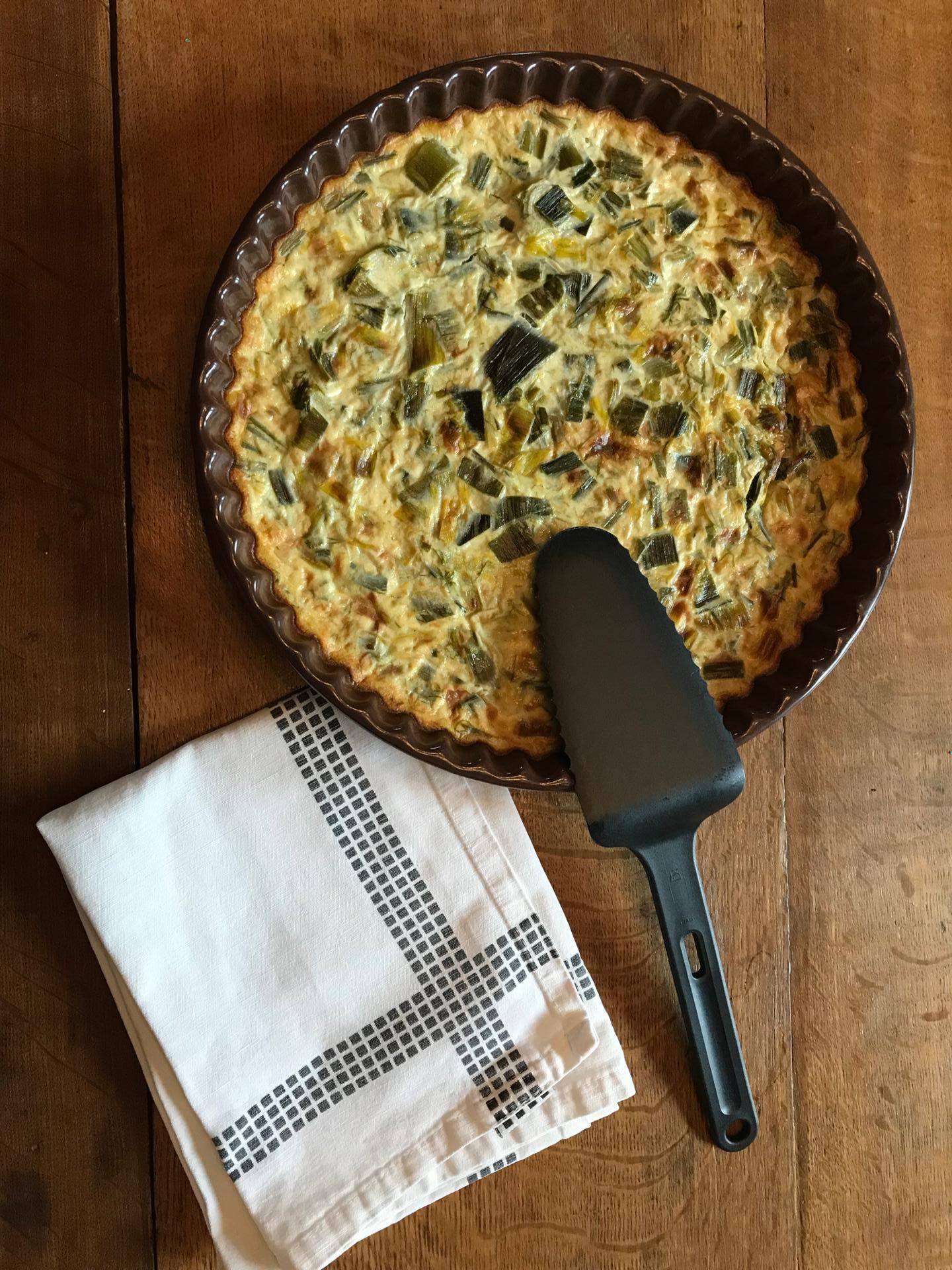 Tarte aux poireaux éco-légère - Recette Companion XL | Moulinex