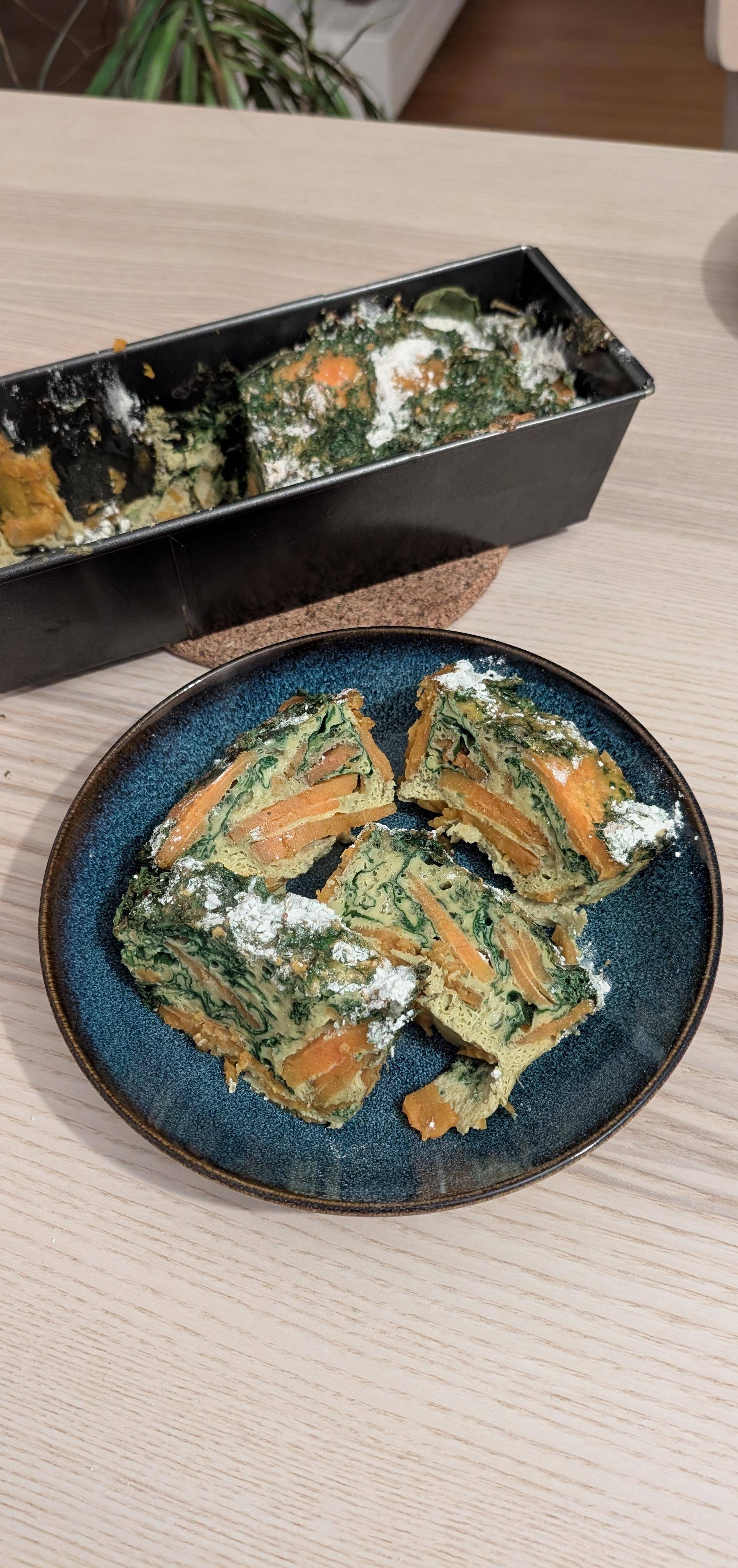 Tortilla de patates douces et épinards - Recette Companion Connect XL | Moulinex