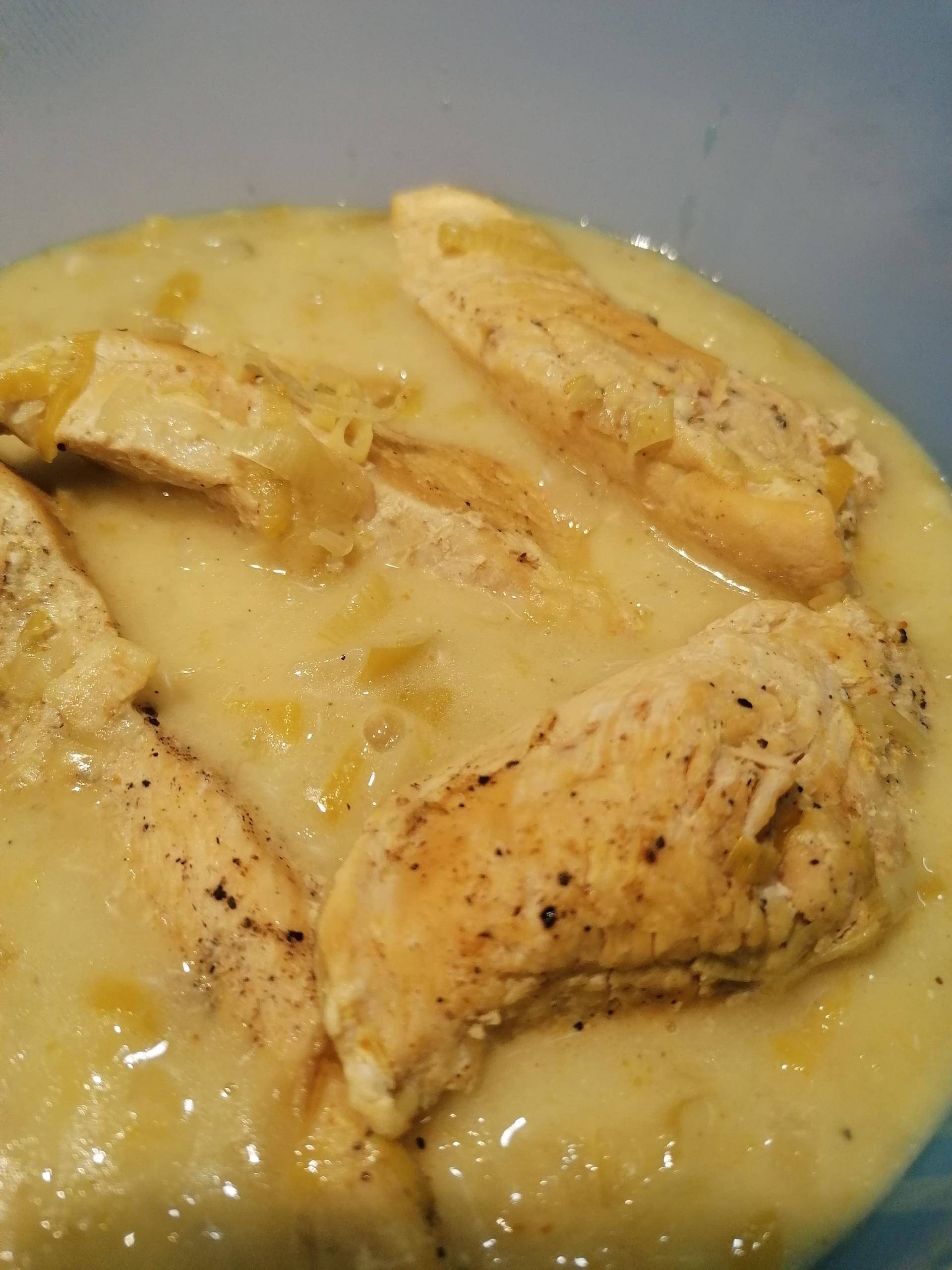 Filet de poulet crème curry et poireaux - Recette Cookeo V3 | Moulinex