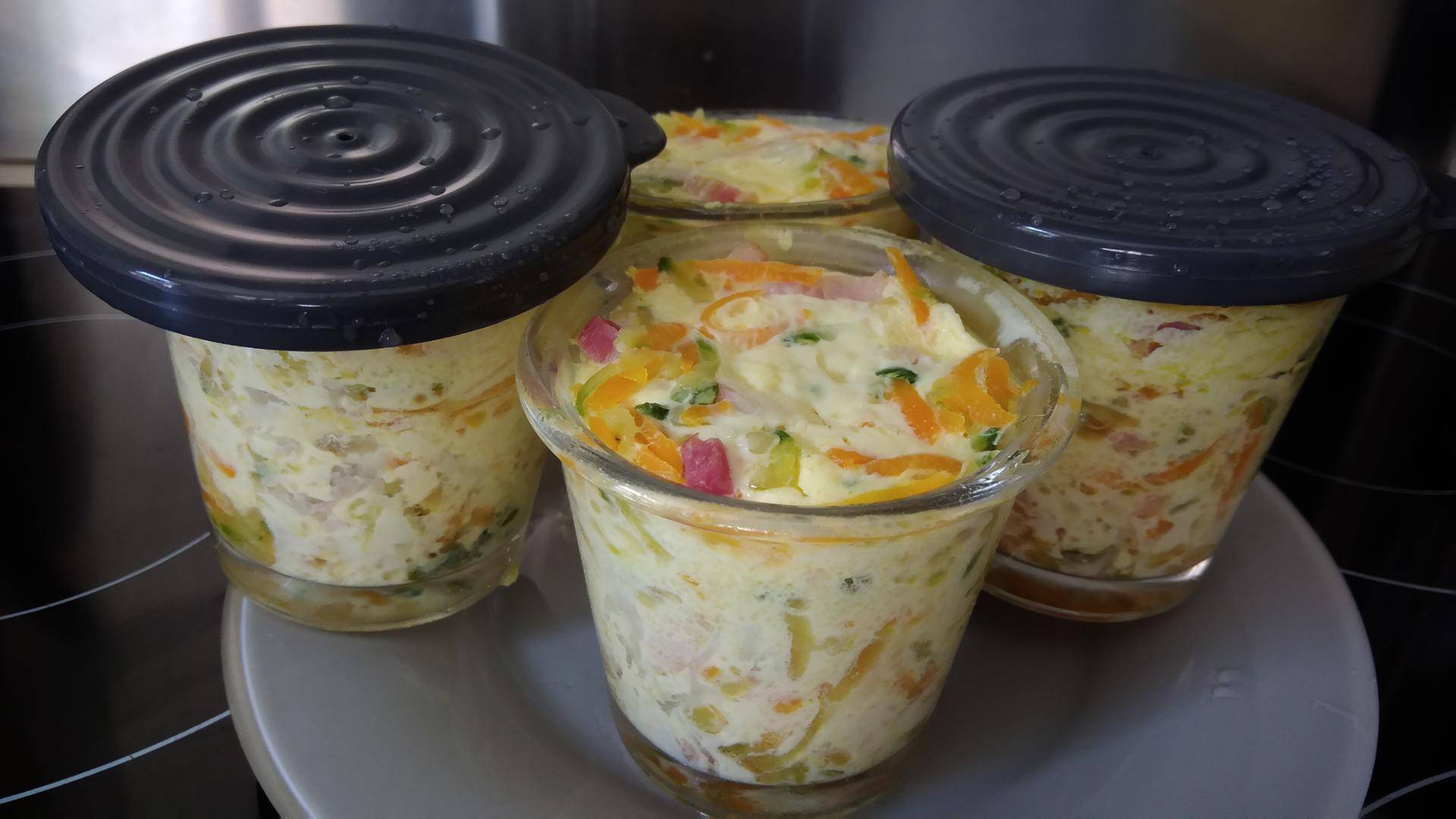 Flan carottes courgettes lardons - Recette Cookeo | Moulinex