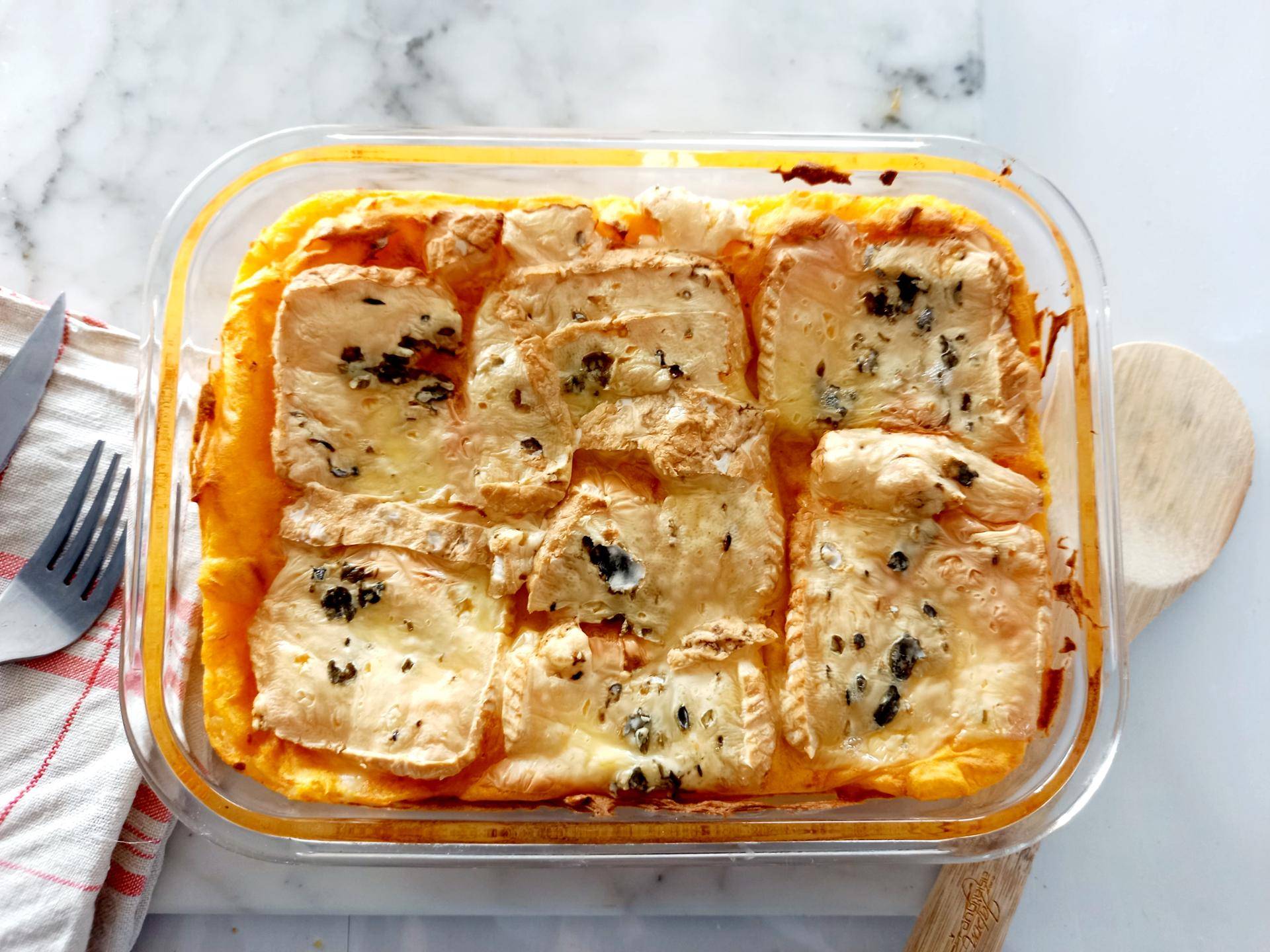 Purée grattinée au bleu d'Auvergne - Recette Companion Connect | Moulinex
