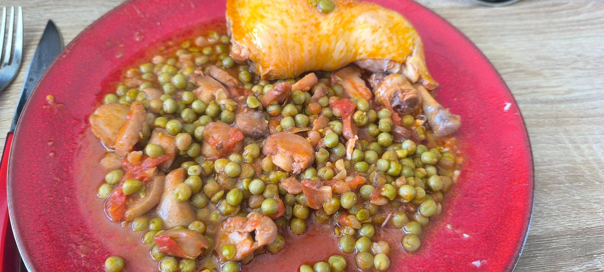 Cuisse de poulet petit pois champignons - Recette Cookeo | Moulinex