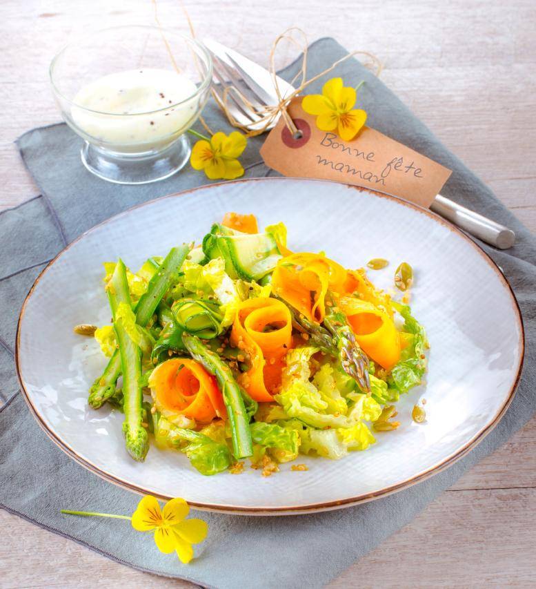 Salade de tagliatelles de légumes - Recette Companion Connect | Moulinex