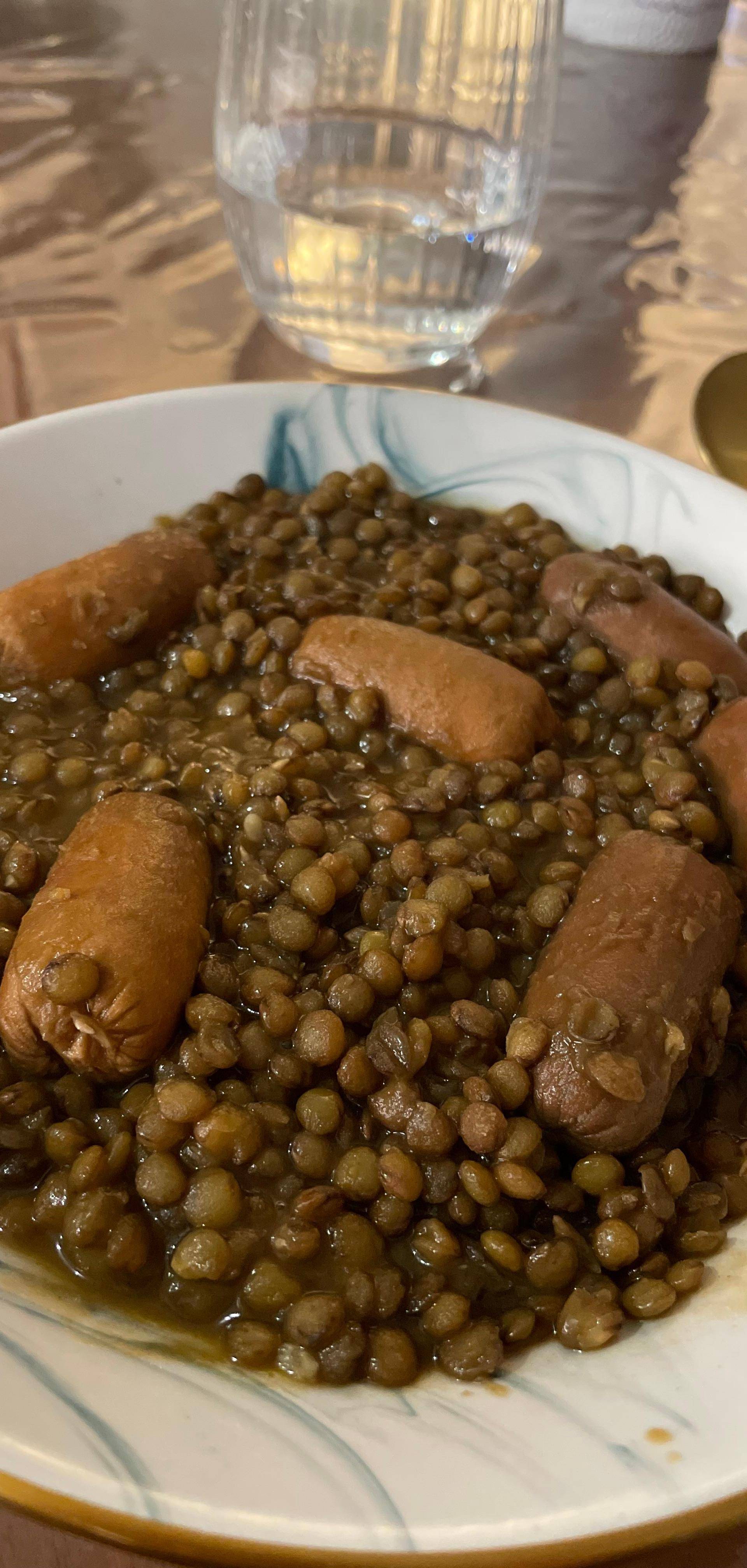 Lentilles aux saucisses cocktails by Daisy - Recette Companion Connect XL | Moulinex