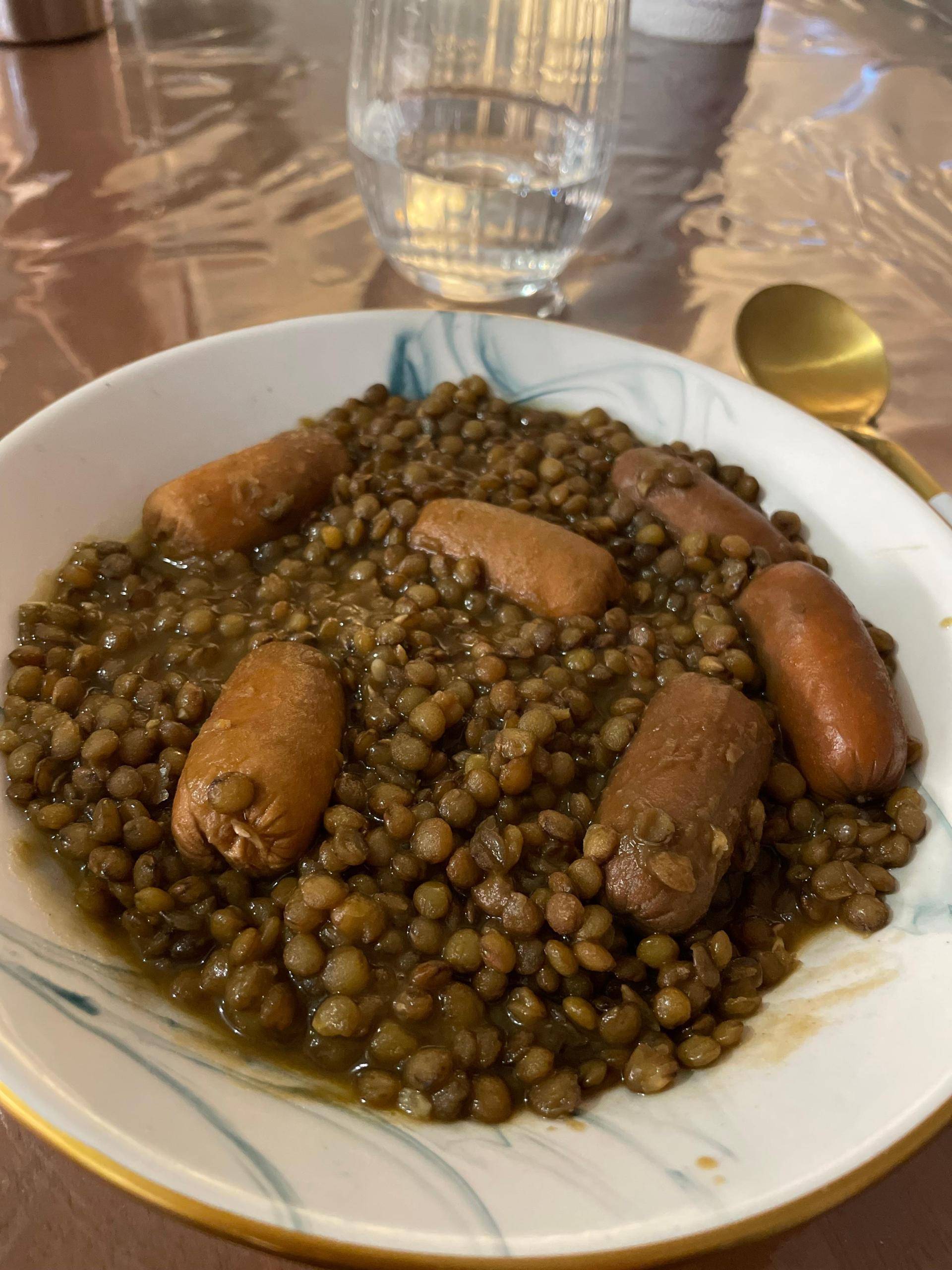 Lentilles aux saucisses cocktails by Daisy - Recette Companion Connect XL | Moulinex