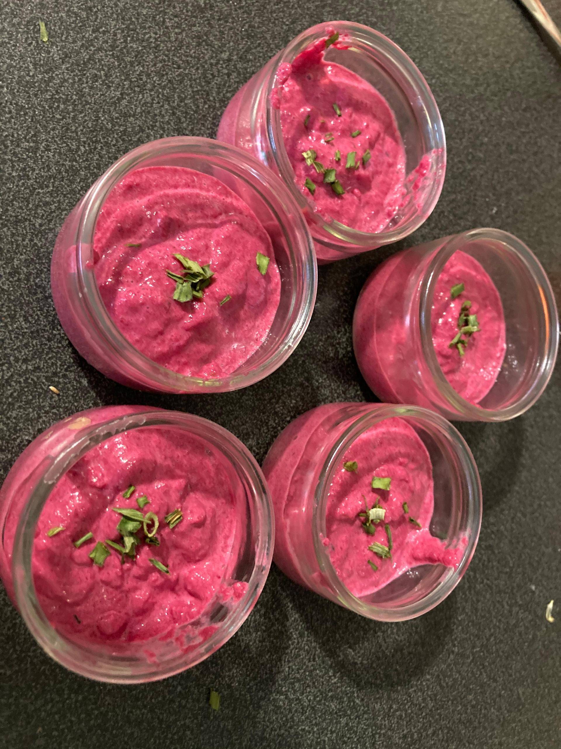 Verrines betteraves et thon - Recette Companion Connect XL | Moulinex
