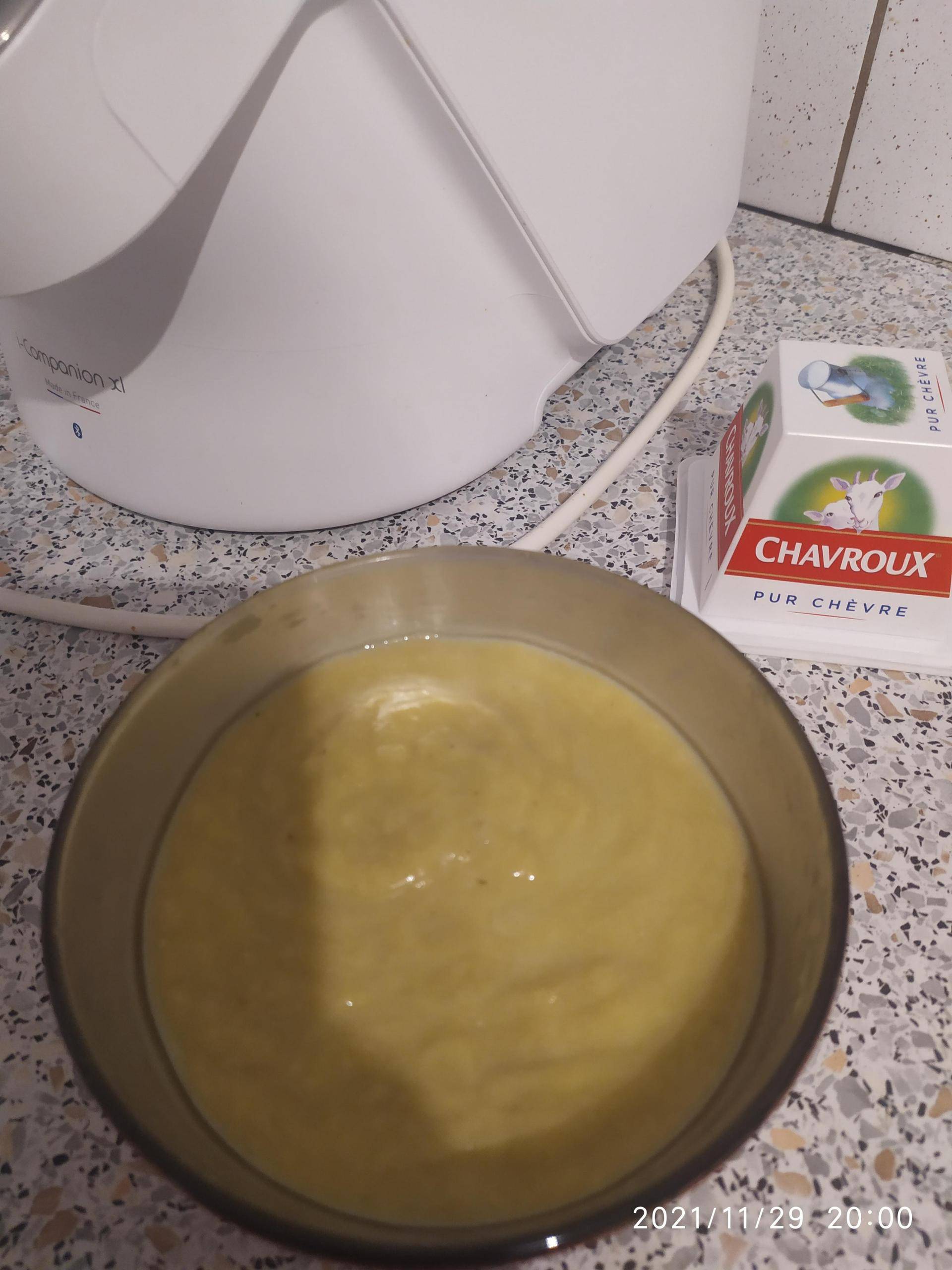 Soupe poireaux courgettes chavroux - Recette Companion Connect | Moulinex
