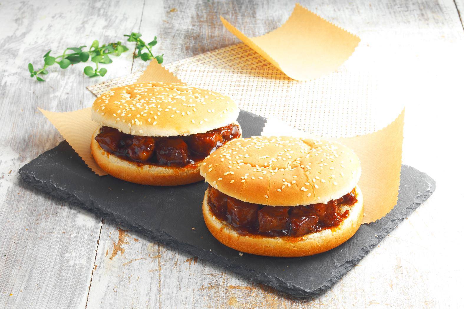 Pulled pork sandwiches - Recette Cook'in One | Moulinex