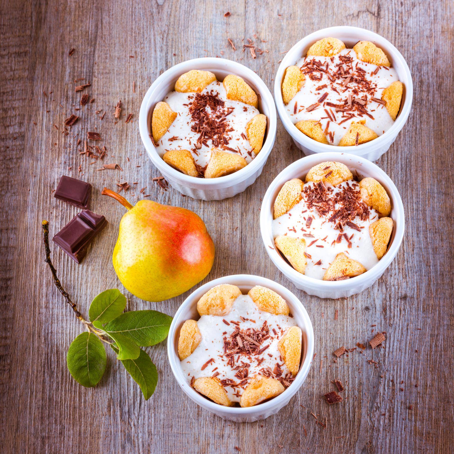 Charlotte minute aux poires - Recette Companion Connect | Moulinex