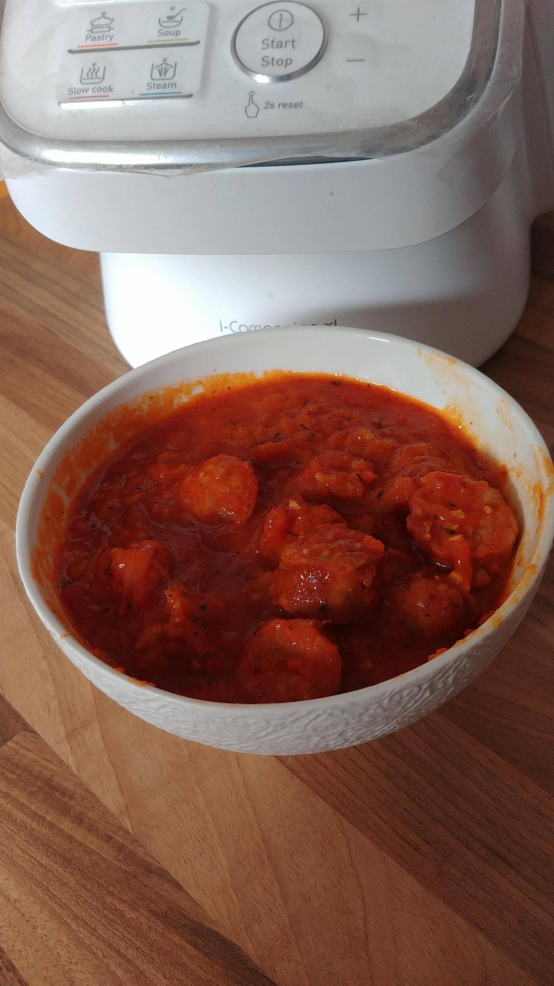 Saucisses fumées façon rougail - Recette Companion Connect XL | Moulinex