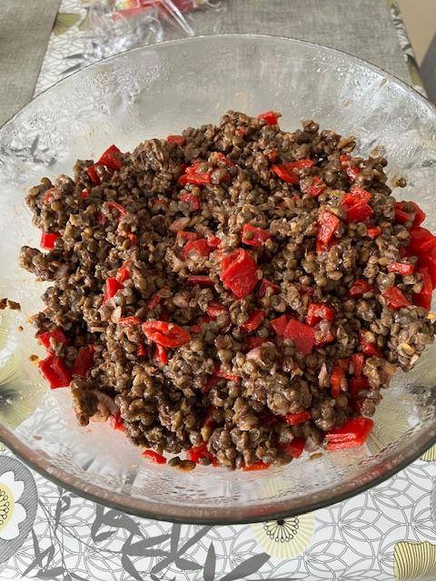 Salade de lentilles et poivrons - Recette Cookeo V3 | Moulinex